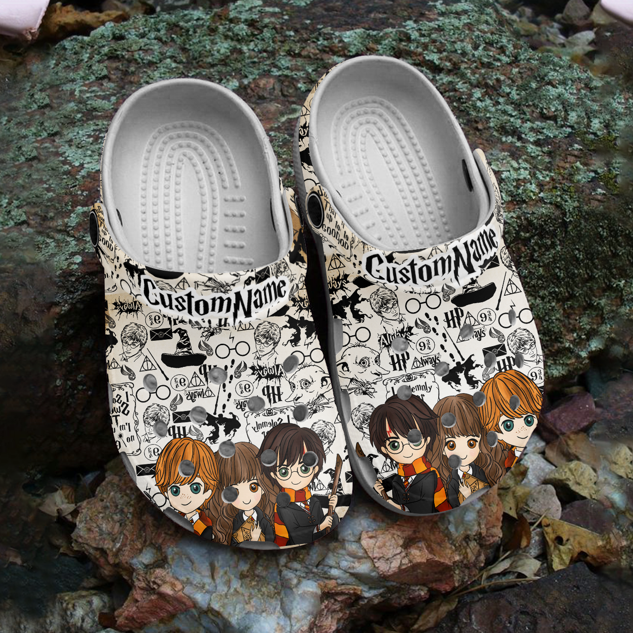 Merchidea Harry Potter Movie Crocs Crocband Clogs Shoes Comfortable For Men Women and Kids