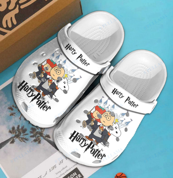 Merchidea Harry Potter Snoopy And Friends Cartoon Crocs Crocband Clogs Shoes Comfortable For Men Women and Kids