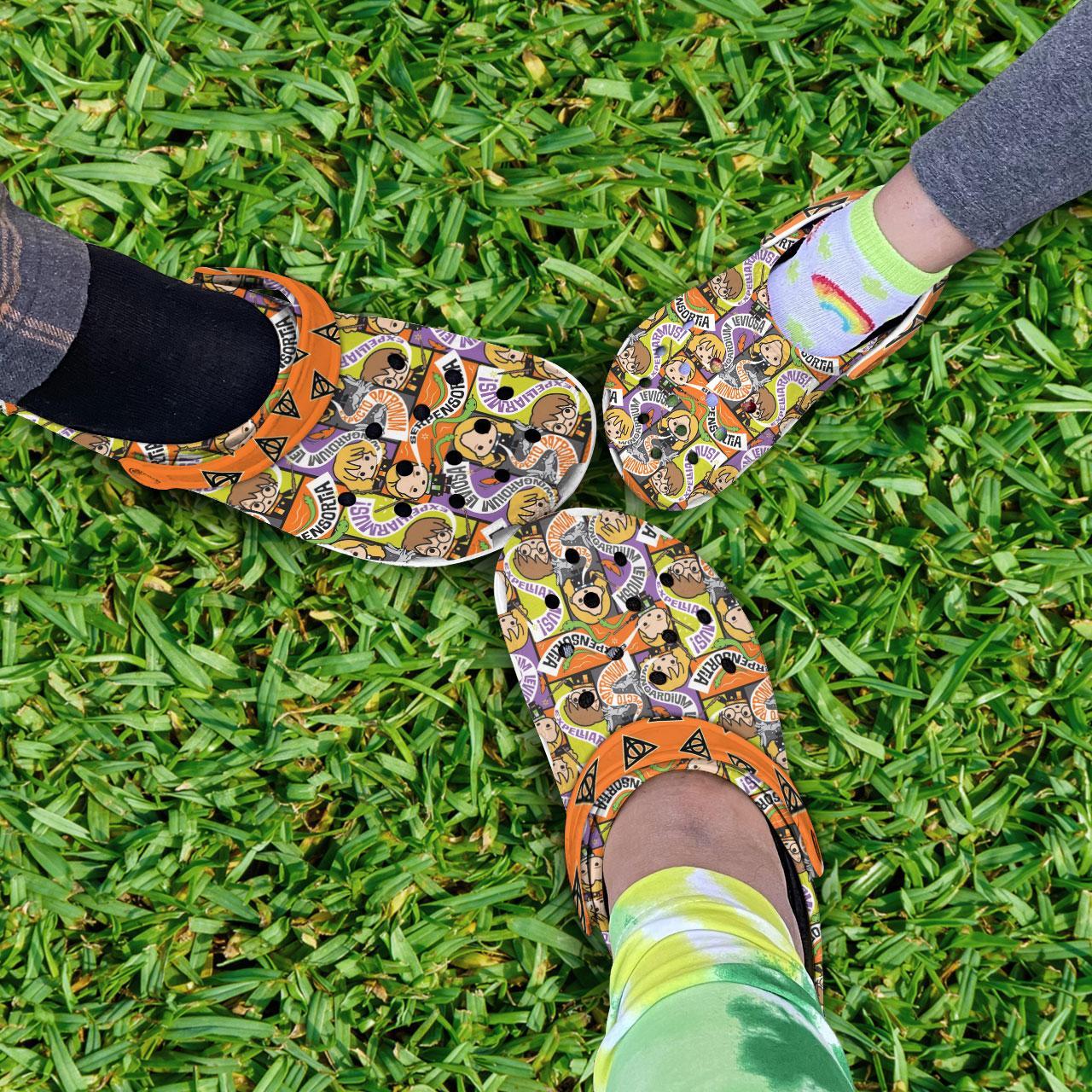 Merchidea Harry Potter Spell Casts Movie Crocs Crocband Clogs Shoes Comfortable For Men Women and Kids