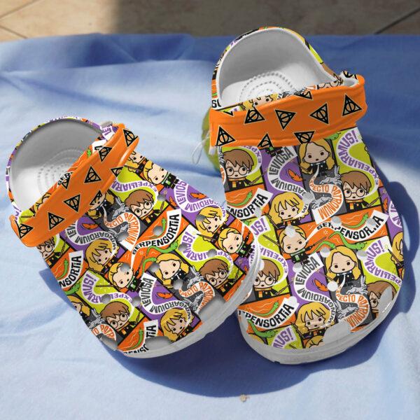 Merchidea Harry Potter Spell Casts Movie Crocs Crocband Clogs Shoes Comfortable For Men Women and Kids