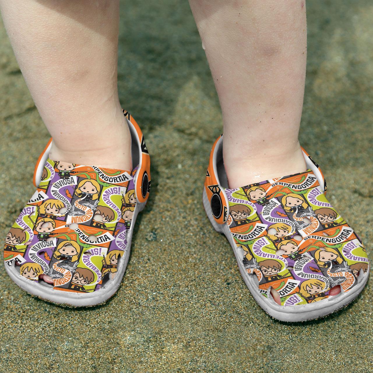 Merchidea Harry Potter Spell Casts Movie Crocs Crocband Clogs Shoes Comfortable For Men Women and Kids