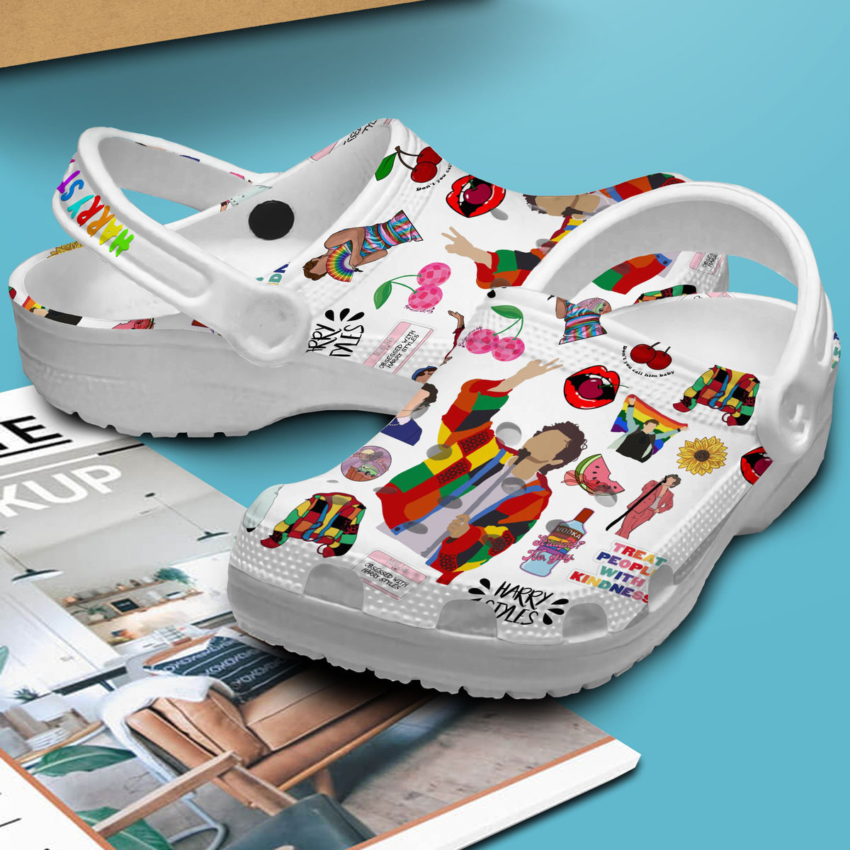 Merchidea Harry Styles Music Crocs Crocband Clogs Shoes Comfortable For Men Women and Kids