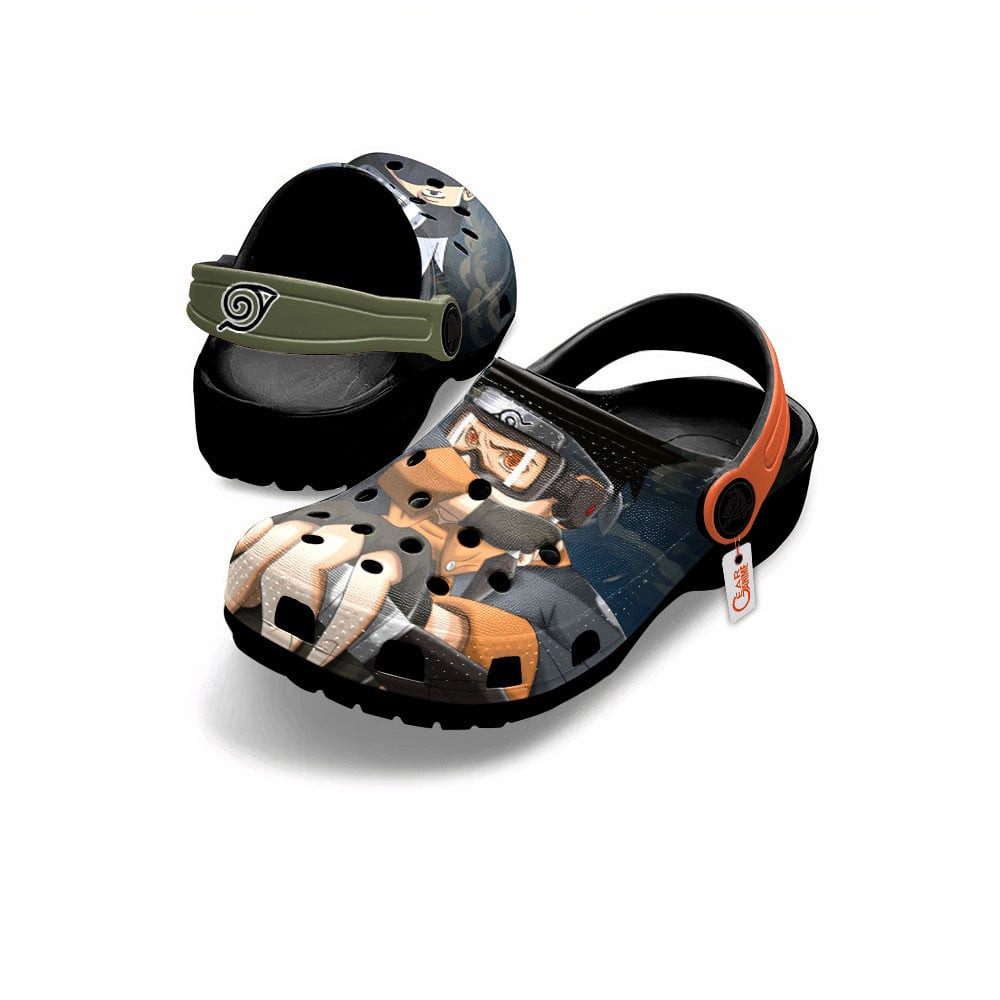 Merchidea Hatake Kakashi and Obito Uchiha Naruto Shippuden Anime Crocs Crocband Clogs Shoes Comfortable For Men Women and Kids