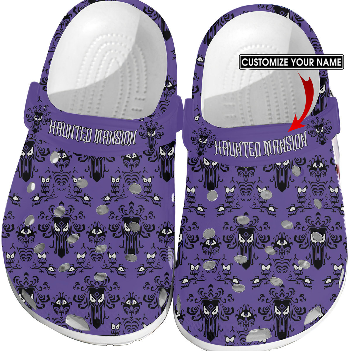 Merchidea Haunted Mansion movie Crocs Crocband Clogs Shoes Comfortable For Men Women and Kids