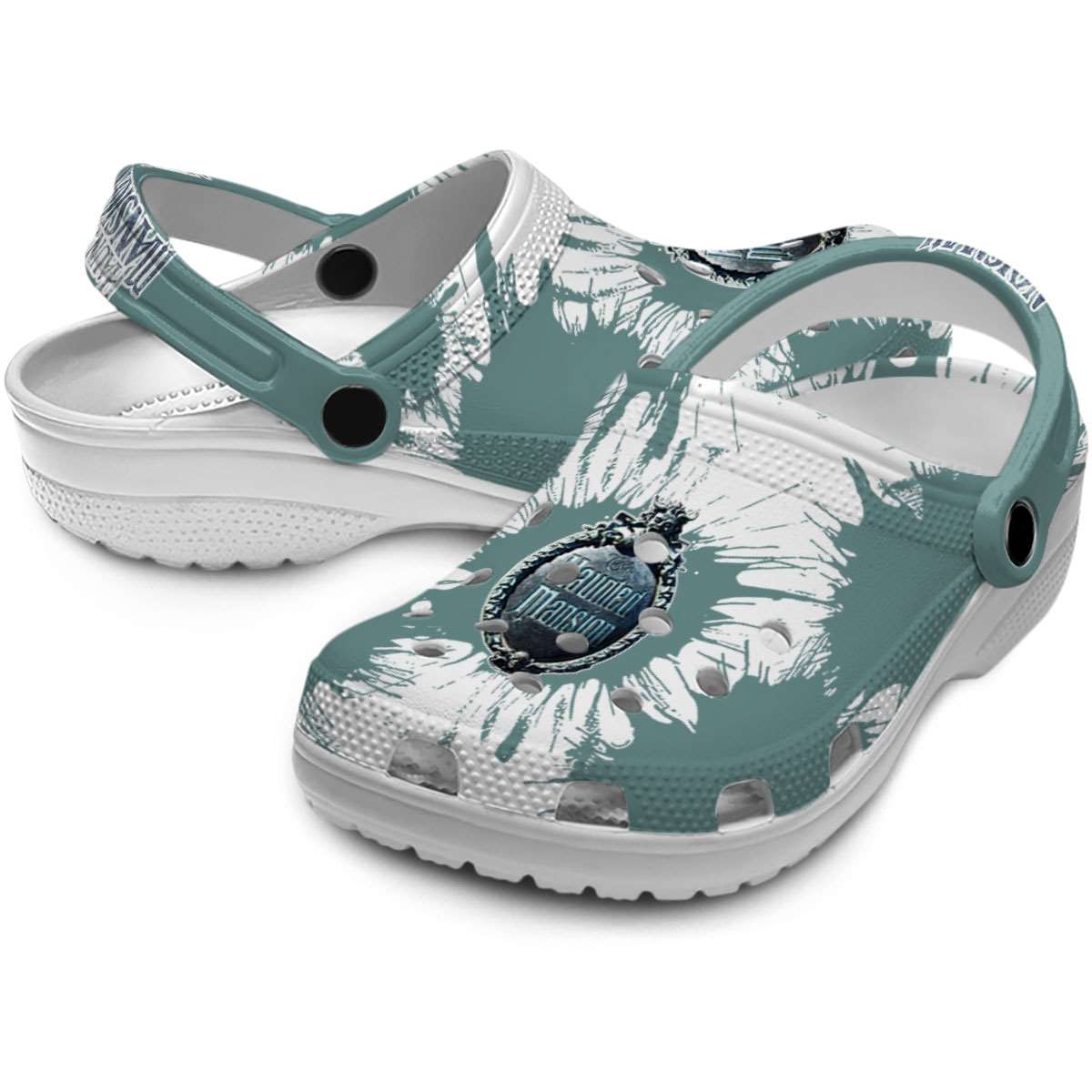 Merchidea Haunted Mansion Movie Crocs Crocband Clogs Shoes Comfortable For Men Women and Kids