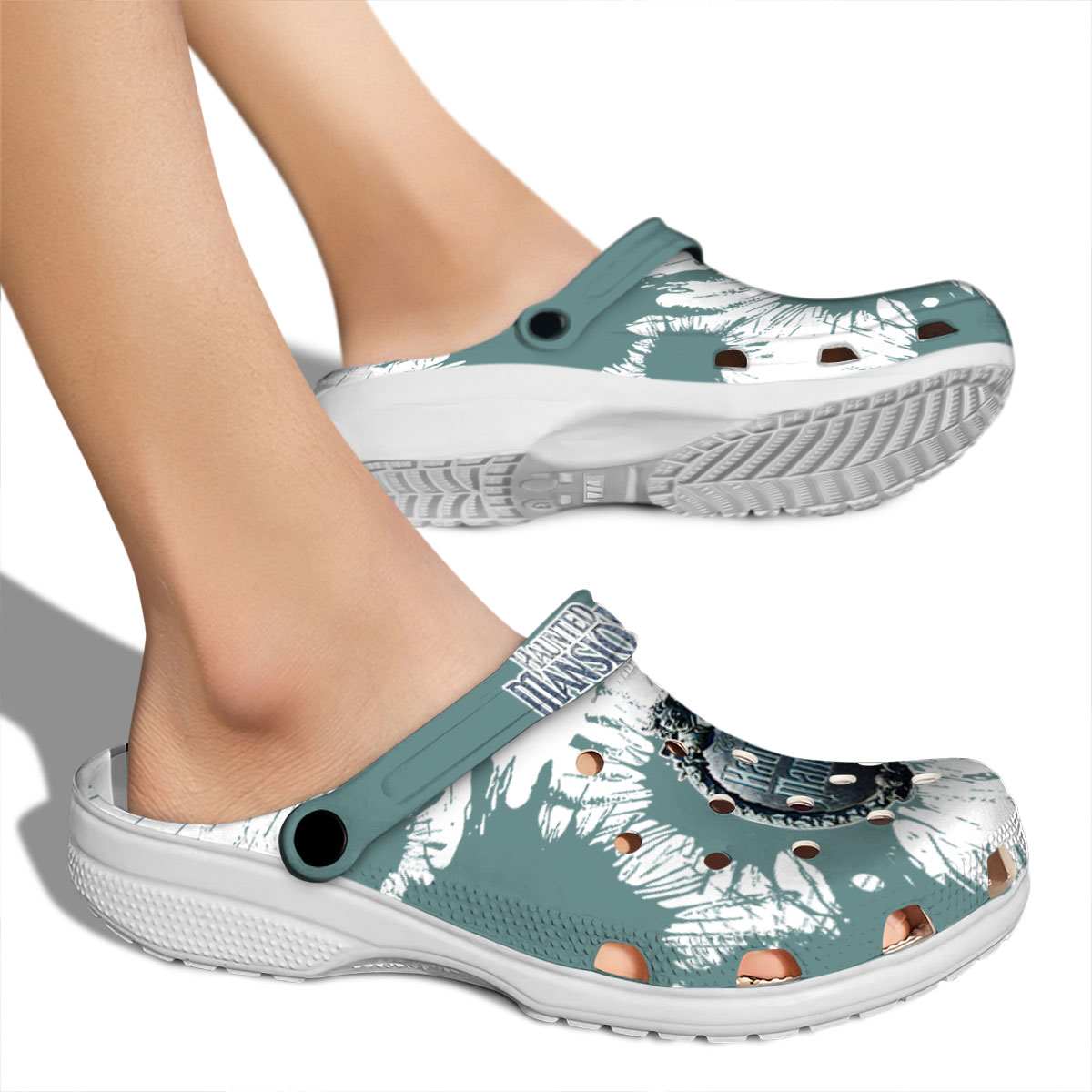 Merchidea Haunted Mansion Movie Crocs Crocband Clogs Shoes Comfortable For Men Women and Kids