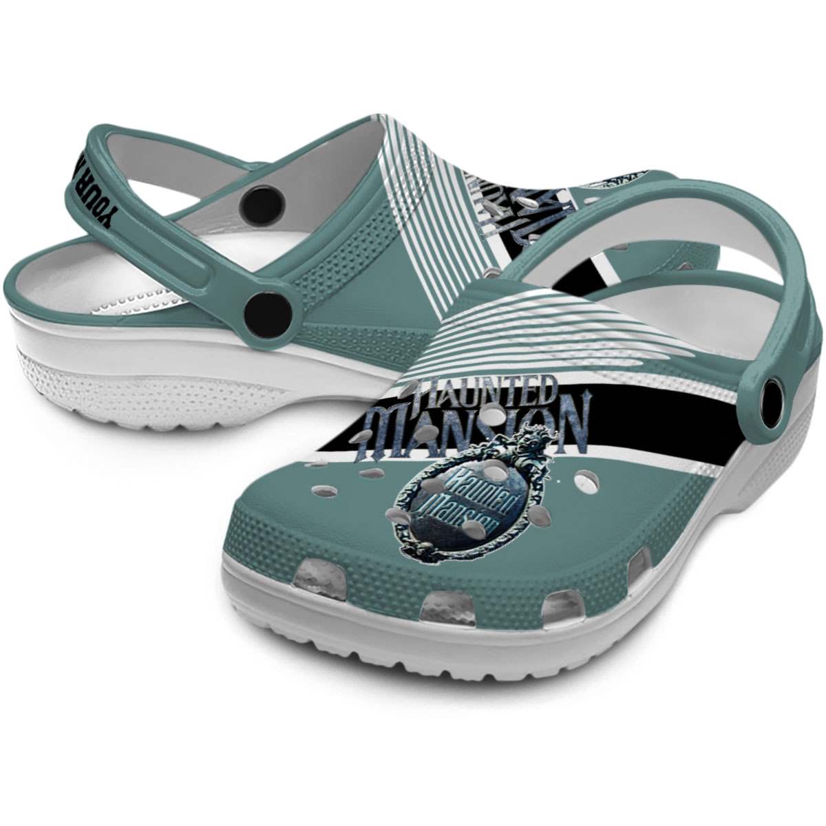 Merchidea Haunted Mansion Movie Crocs Crocband Clogs Shoes Comfortable For Men Women and Kids