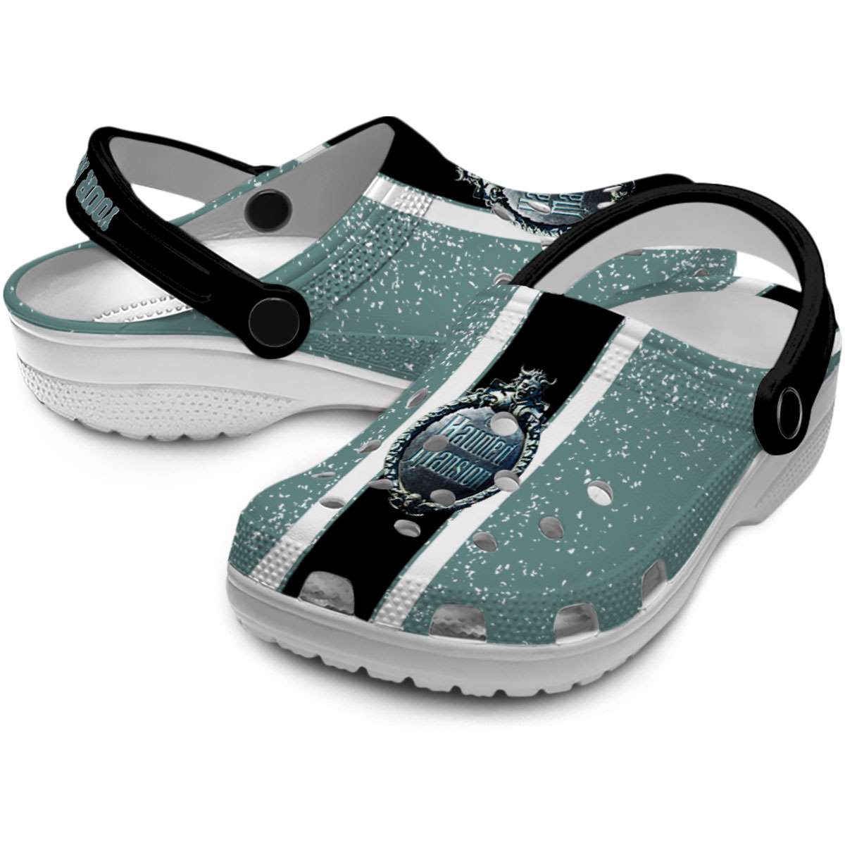 Merchidea Haunted Mansion Movie Crocs Crocband Clogs Shoes Comfortable For Men Women and Kids