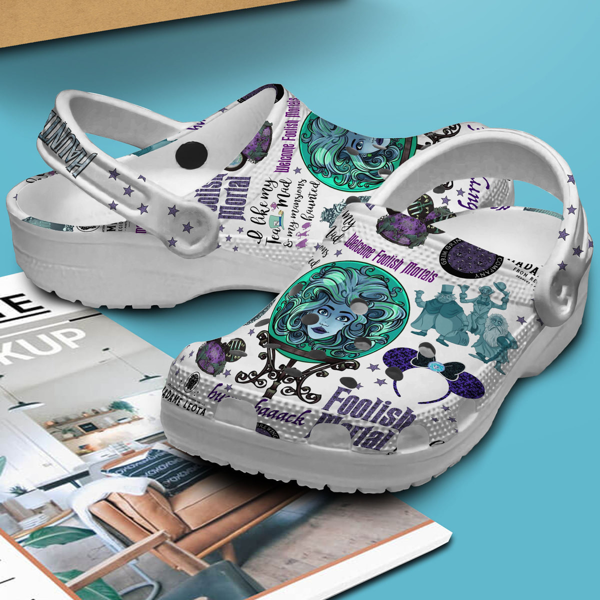 Merchidea Haunted Mansion Movie Crocs Crocband Clogs Shoes Comfortable For Men Women and Kids