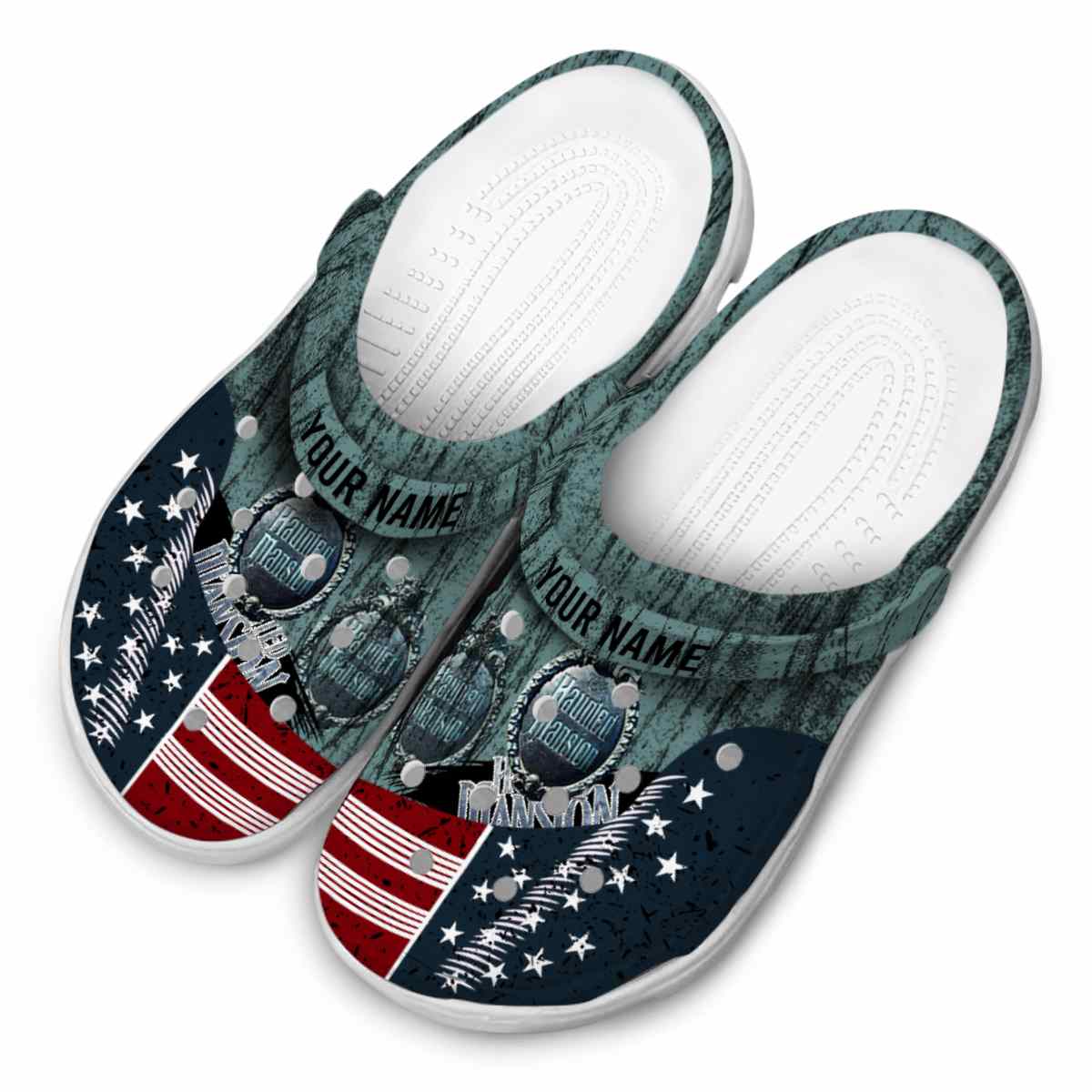 Merchidea Haunted Mansion Movie Crocs Crocband Clogs Shoes Comfortable For Men Women and Kids