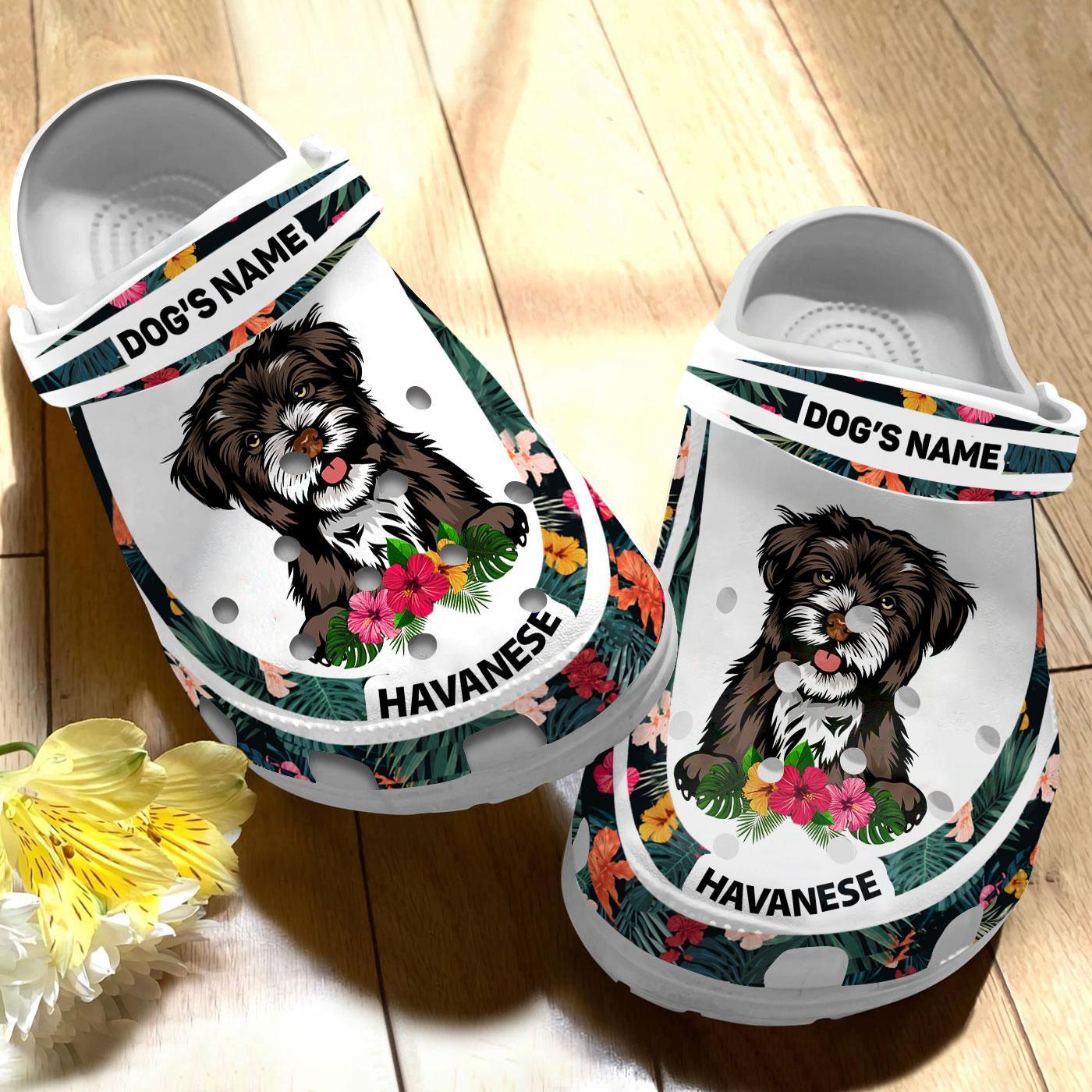 Merchidea Havanese Dog Crocs Crocband Clogs Shoes Comfortable For Men Women and Kids