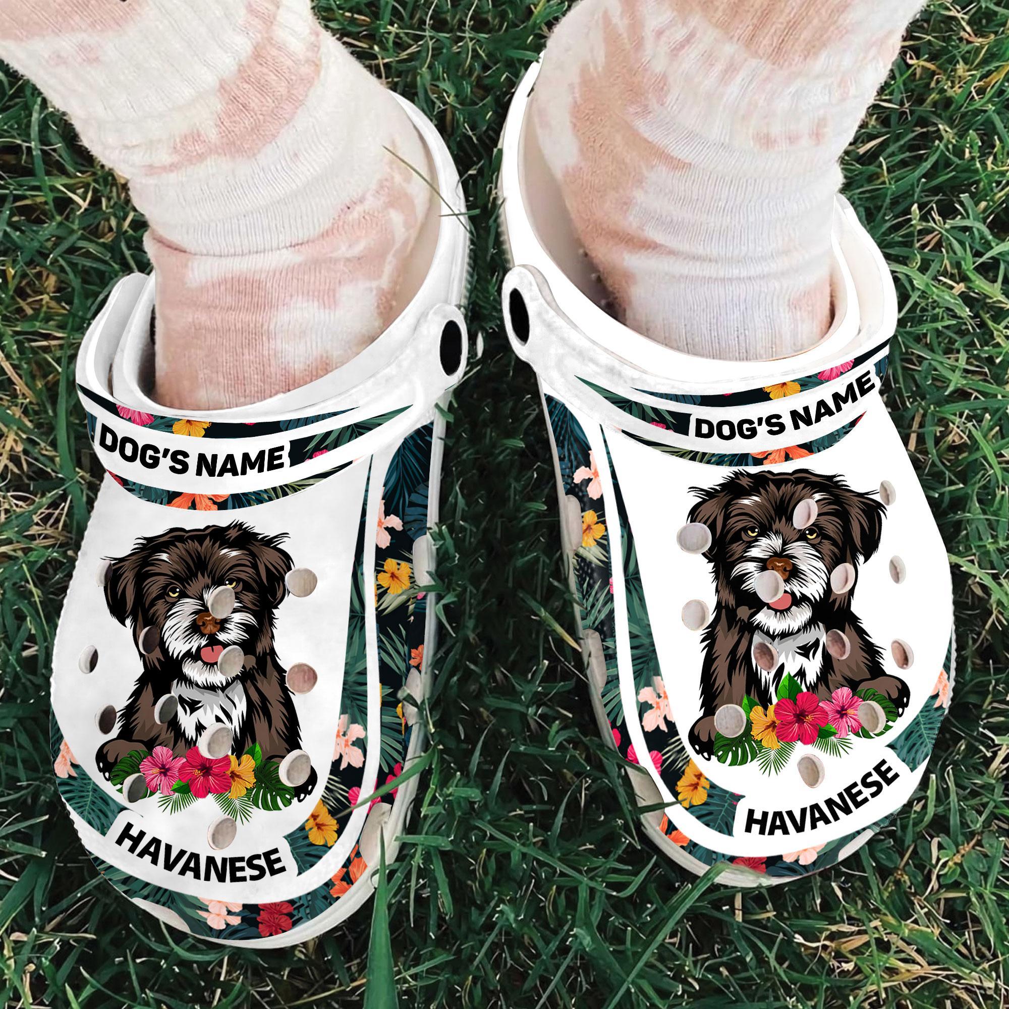 Merchidea Havanese Dog Crocs Crocband Clogs Shoes Comfortable For Men Women and Kids