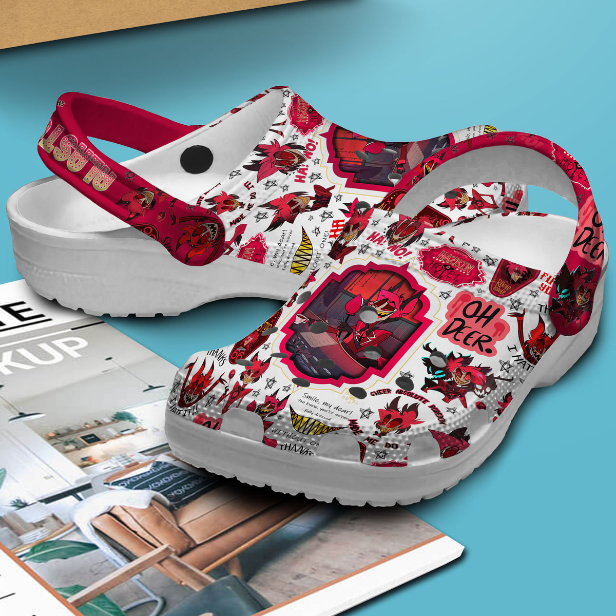 Merchidea Hazbin Hotel TV Series Crocs Crocband Clogs Shoes Comfortable For Men Women and Kids