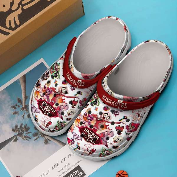 Merchidea Hazbin Hotel TV Series Crocs Crocband Clogs Shoes Comfortable For Men Women and Kids