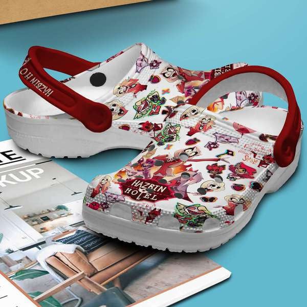 Merchidea Hazbin Hotel TV Series Crocs Crocband Clogs Shoes Comfortable For Men Women and Kids