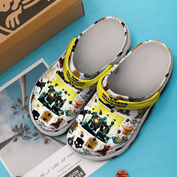 Merchidea Helldivers Game Crocs Crocband Clogs Shoes Comfortable For Men Women and Kids