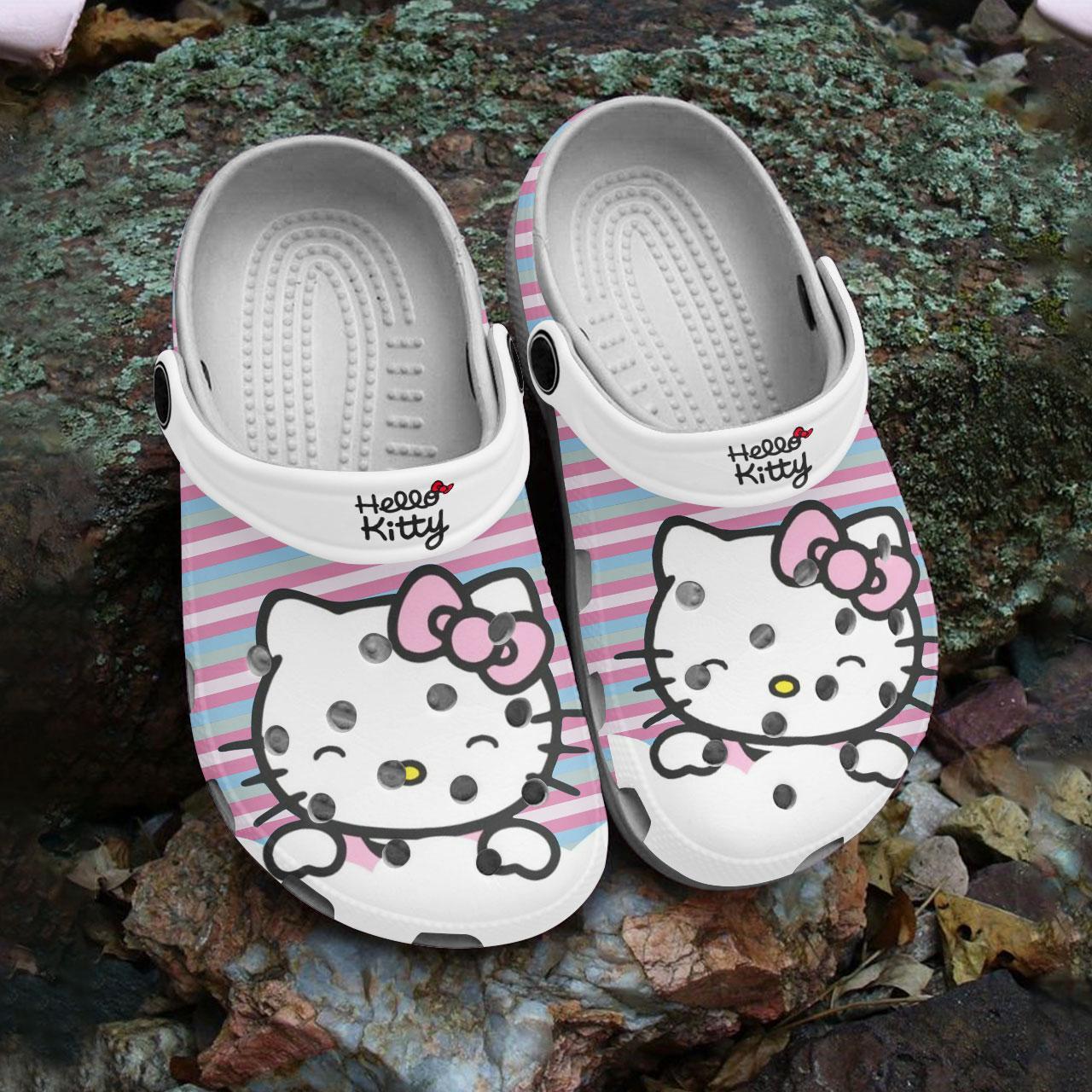Merchidea Hello Kitty Cartoon Crocs Crocband Clogs Shoes Comfortable For Men Women and Kids