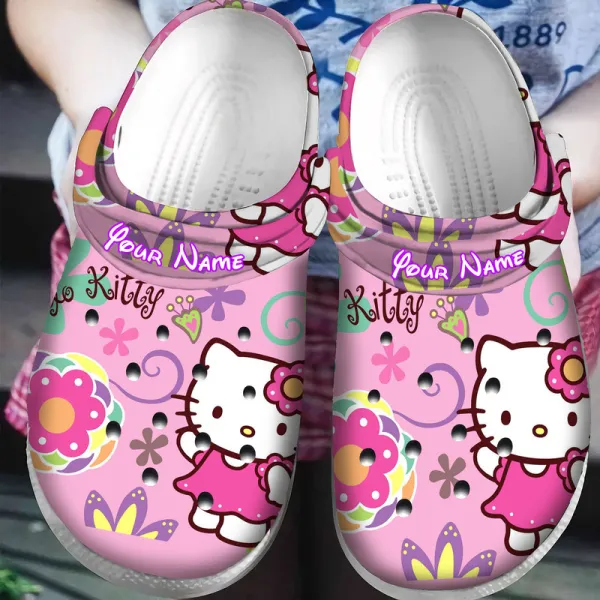 Merchidea Hello Kitty Cartoon Crocs Crocband Clogs Shoes Comfortable For Men Women and Kids