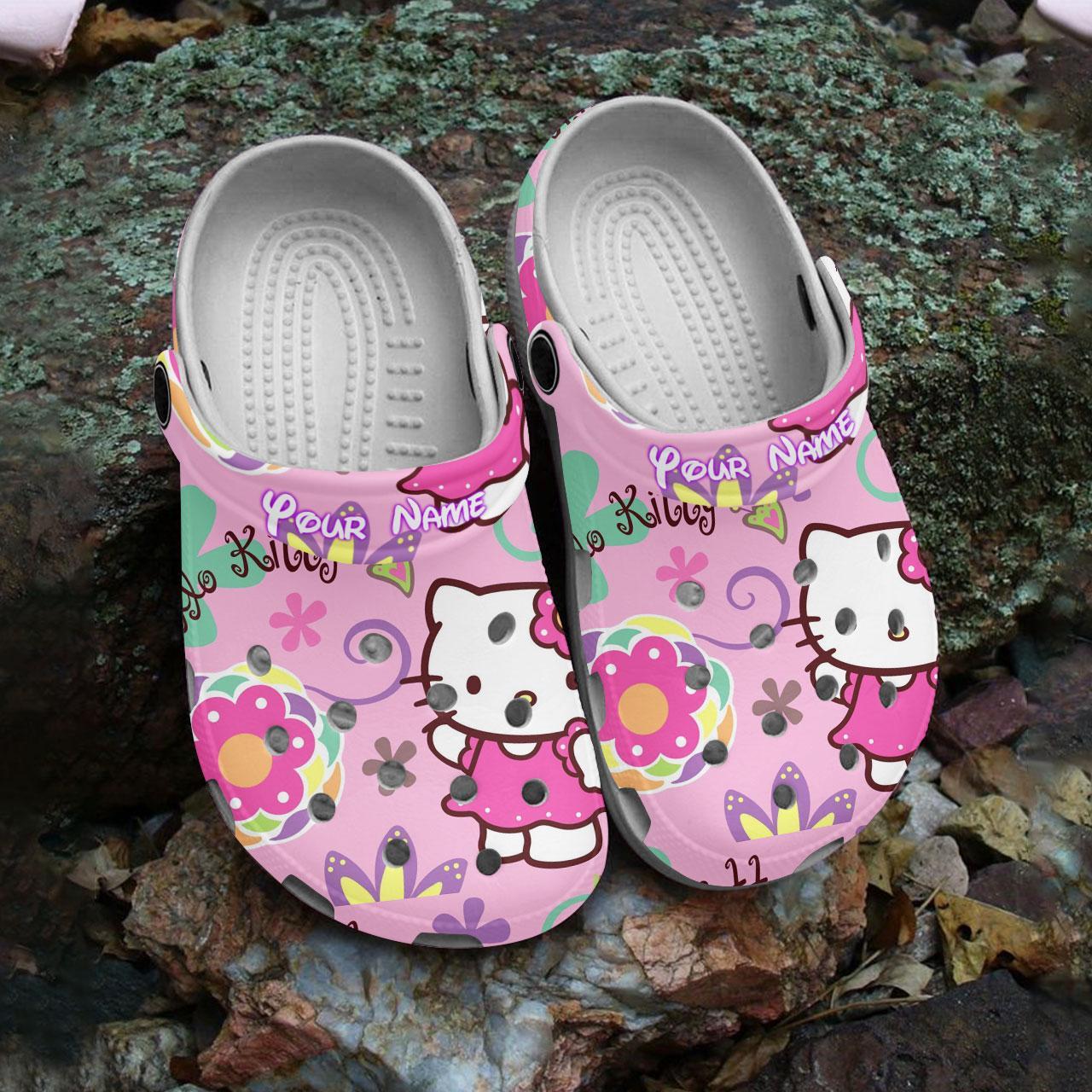 Merchidea Hello Kitty Cartoon Crocs Crocband Clogs Shoes Comfortable For Men Women and Kids