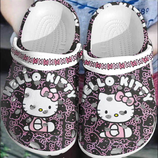 Merchidea Hello Kitty Cartoon Crocs Crocband Clogs Shoes Comfortable For Men Women and Kids