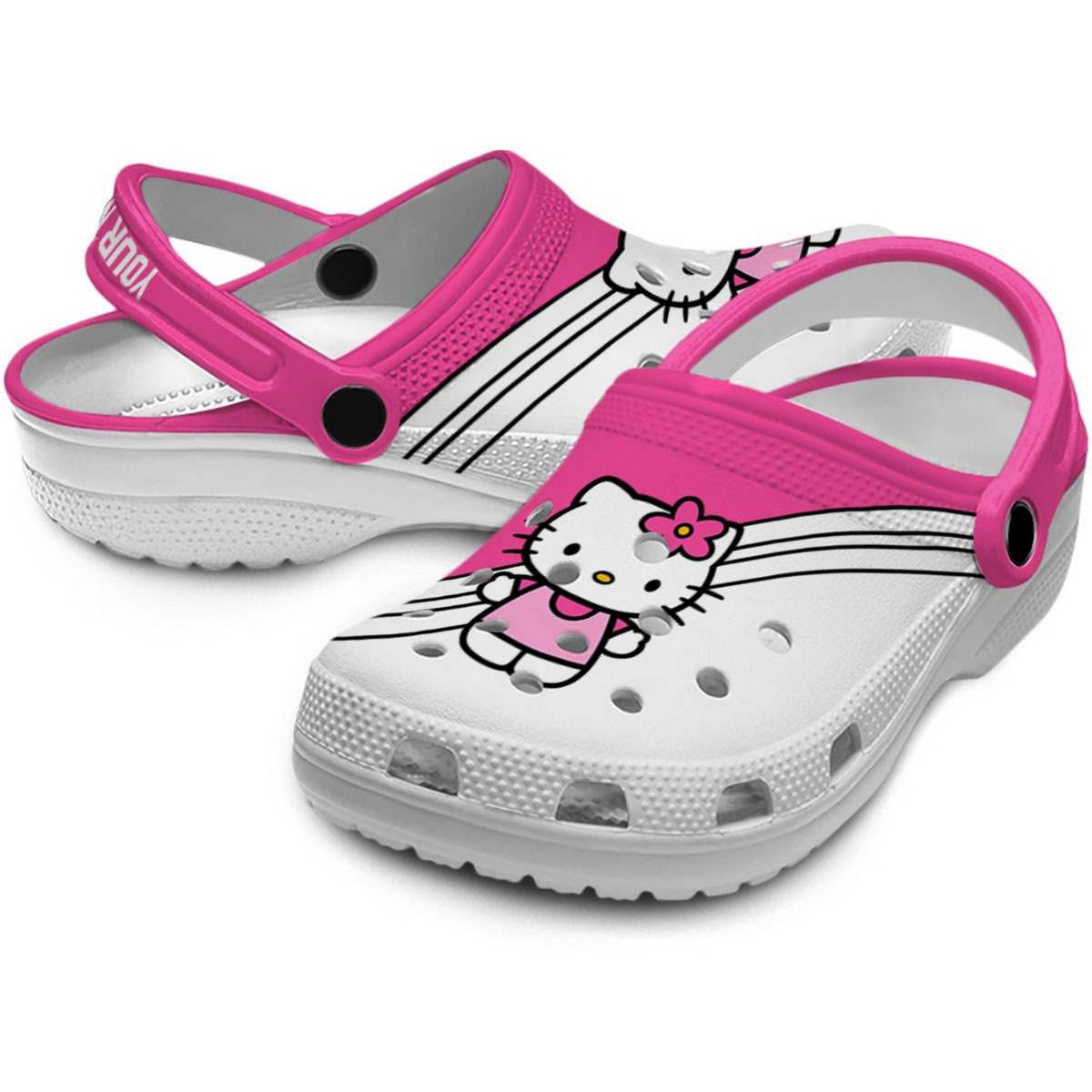 Merchidea Hello Kitty Cartoon Crocs Crocband Clogs Shoes Comfortable For Men Women and Kids