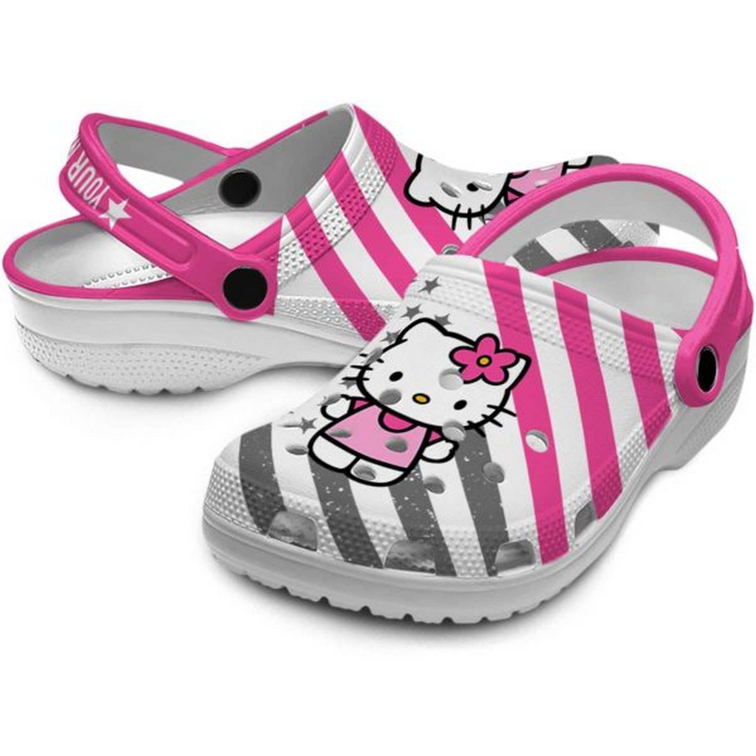 Merchidea Hello Kitty Cartoon Crocs Crocband Clogs Shoes Comfortable For Men Women and Kids