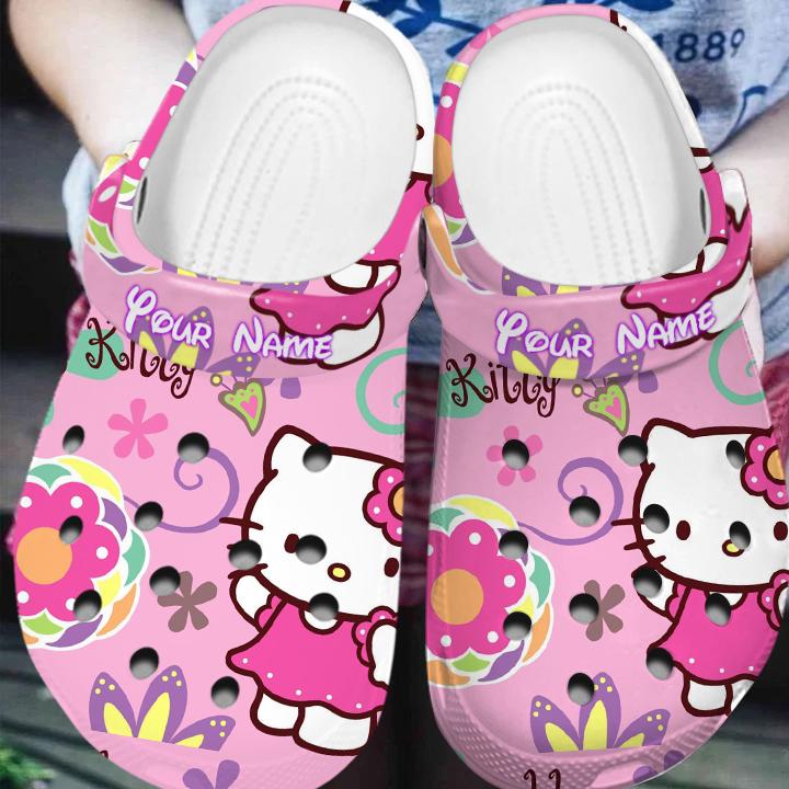 Merchidea Hello Kitty Cartoon Crocs Crocband Clogs Shoes Comfortable For Men Women and Kids