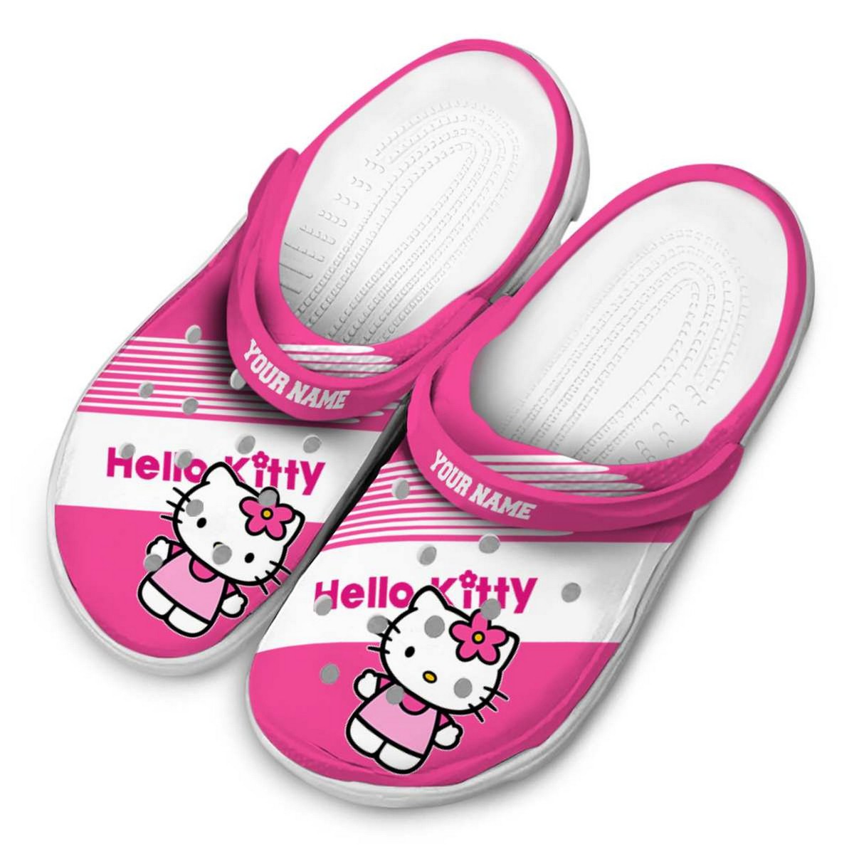Merchidea Hello Kitty Cartoon Crocs Crocband Clogs Shoes Comfortable For Men Women and Kids