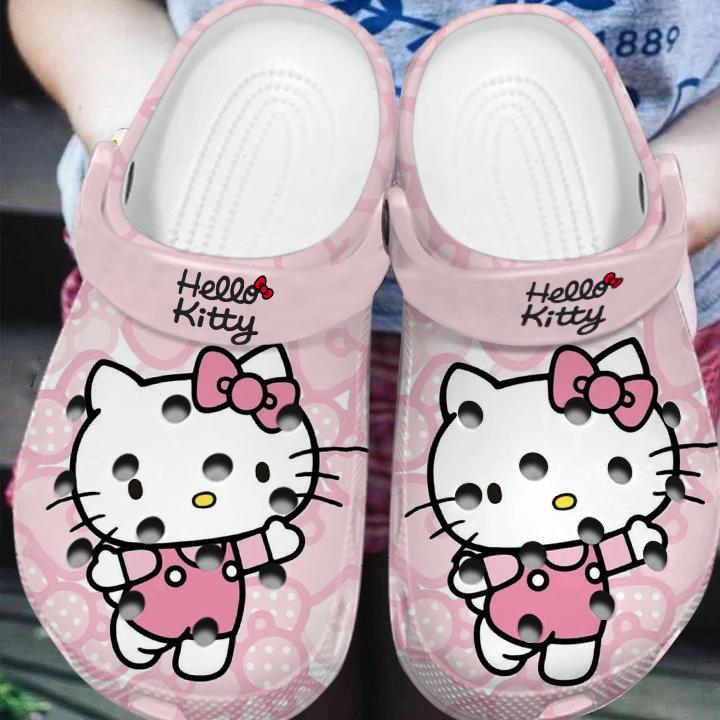 Merchidea Hello Kitty Cartoon Crocs Crocband Clogs Shoes Comfortable For Men Women and Kids