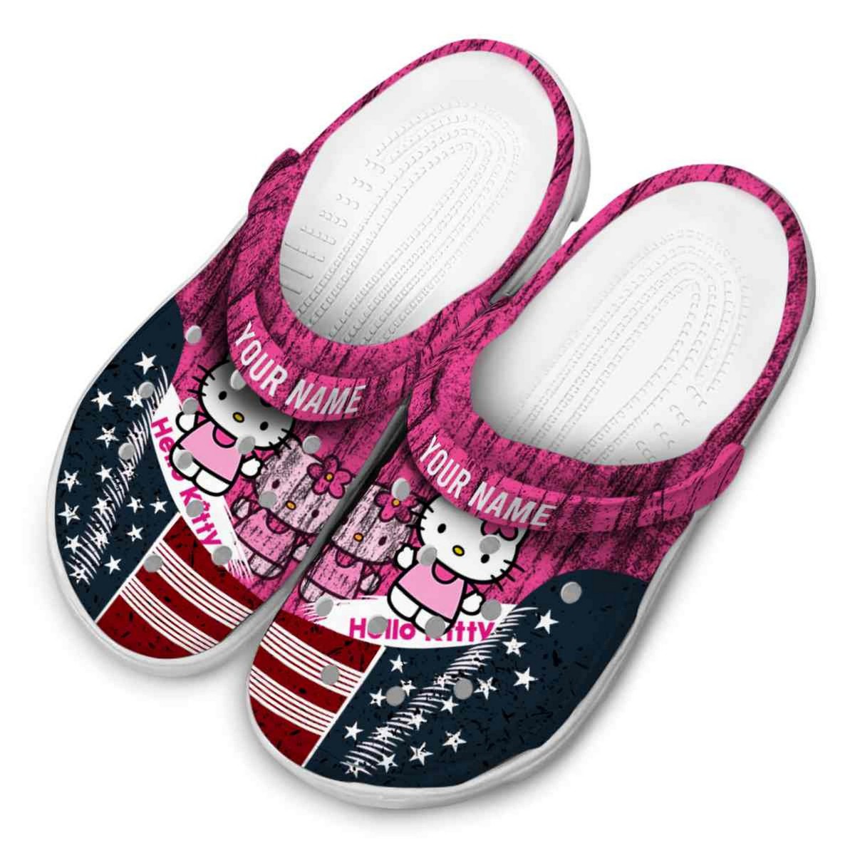 Merchidea Hello Kitty Cartoon Crocs Crocband Clogs Shoes Comfortable For Men Women and Kids