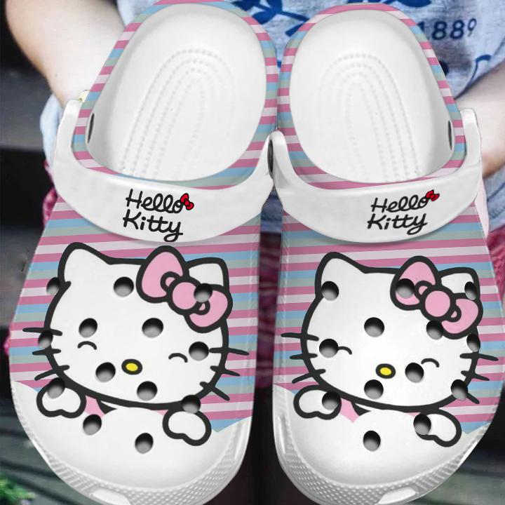 Merchidea Hello Kitty Cartoon Crocs Crocband Clogs Shoes Comfortable For Men Women and Kids