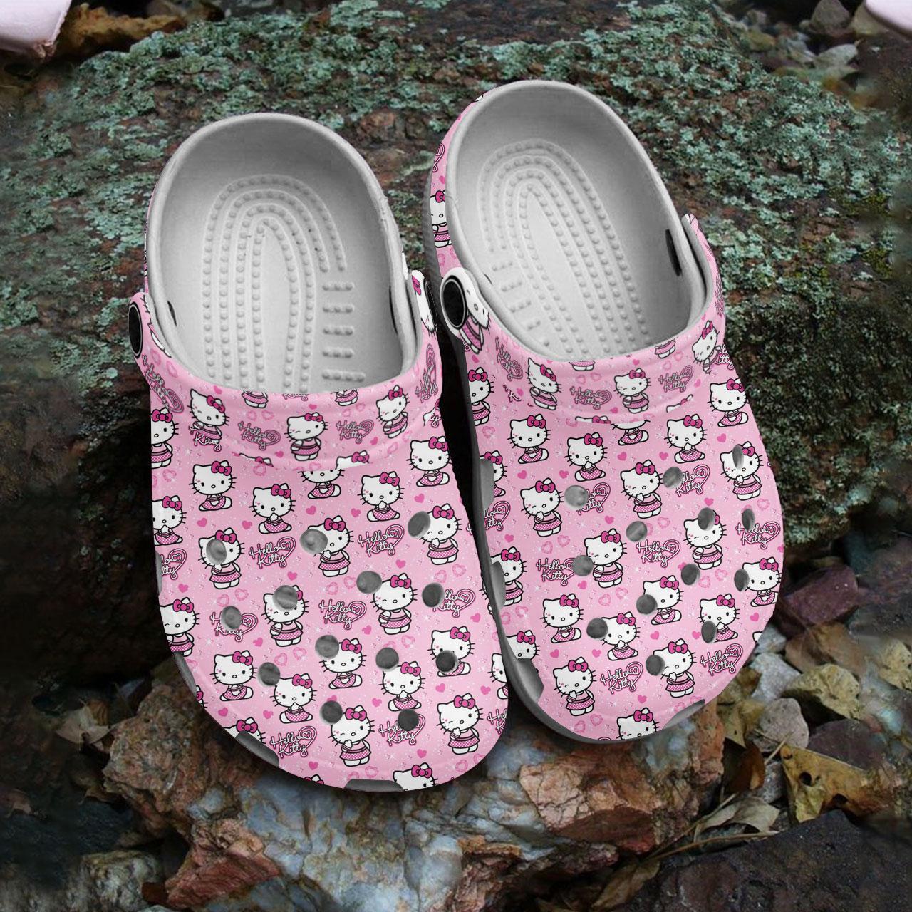 Merchidea Hello Kitty Cartoon Crocs Crocband Clogs Shoes Comfortable For Men Women and Kids