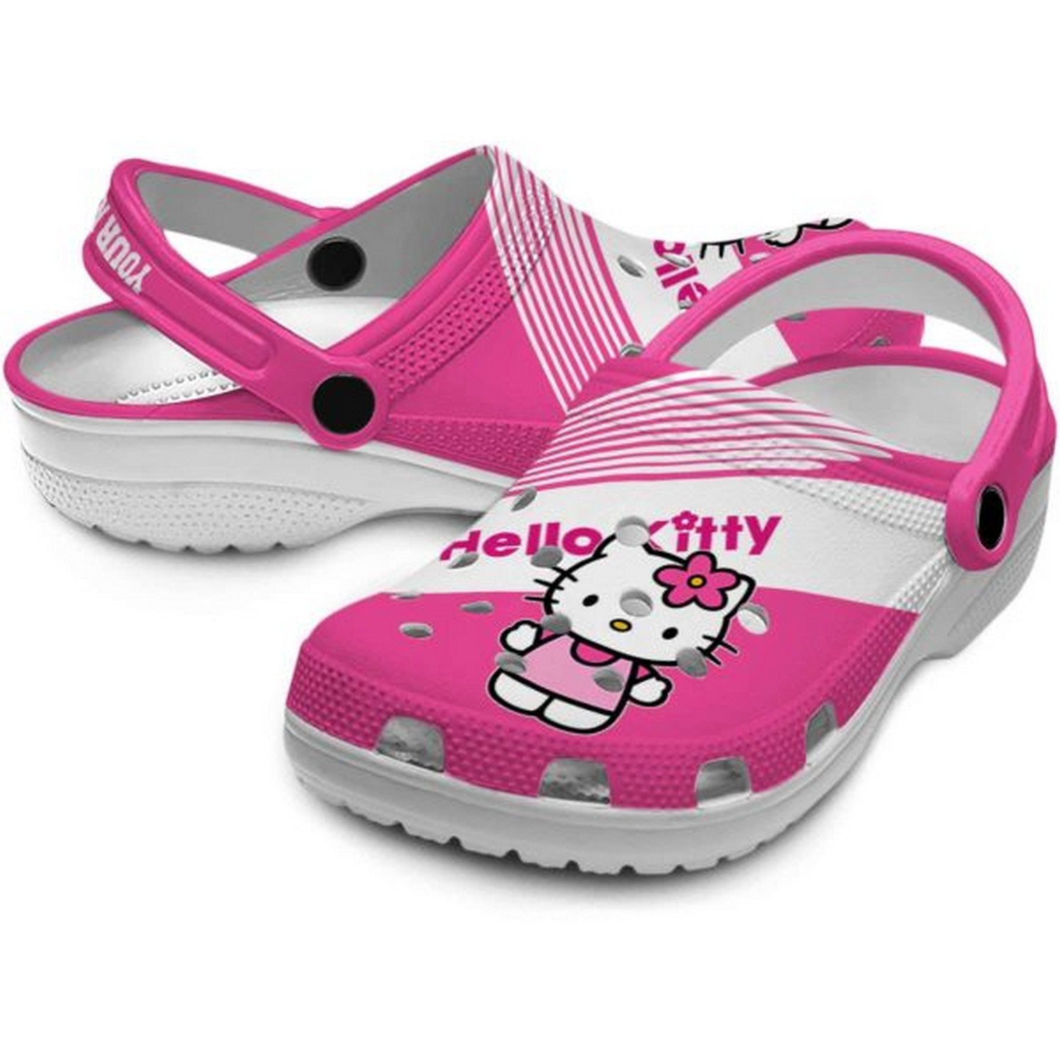 Merchidea Hello Kitty Cartoon Crocs Crocband Clogs Shoes Comfortable For Men Women and Kids