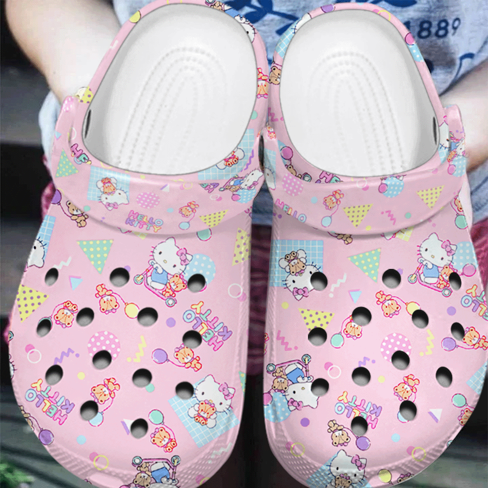 Merchidea Hello Kitty Cartoon Crocs Crocband Clogs Shoes Comfortable For Men Women and Kids