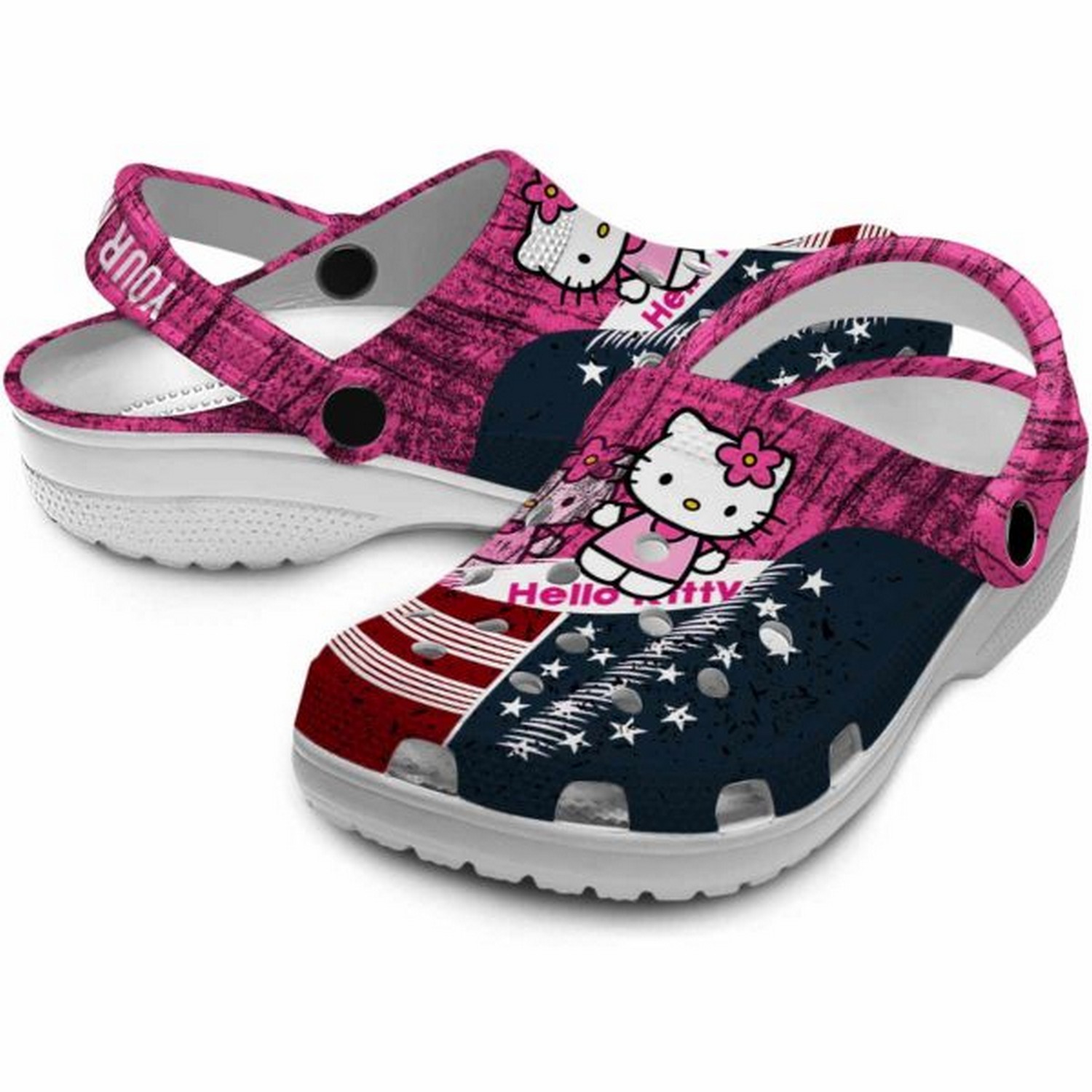 Merchidea Hello Kitty Cartoon Crocs Crocband Clogs Shoes Comfortable For Men Women and Kids