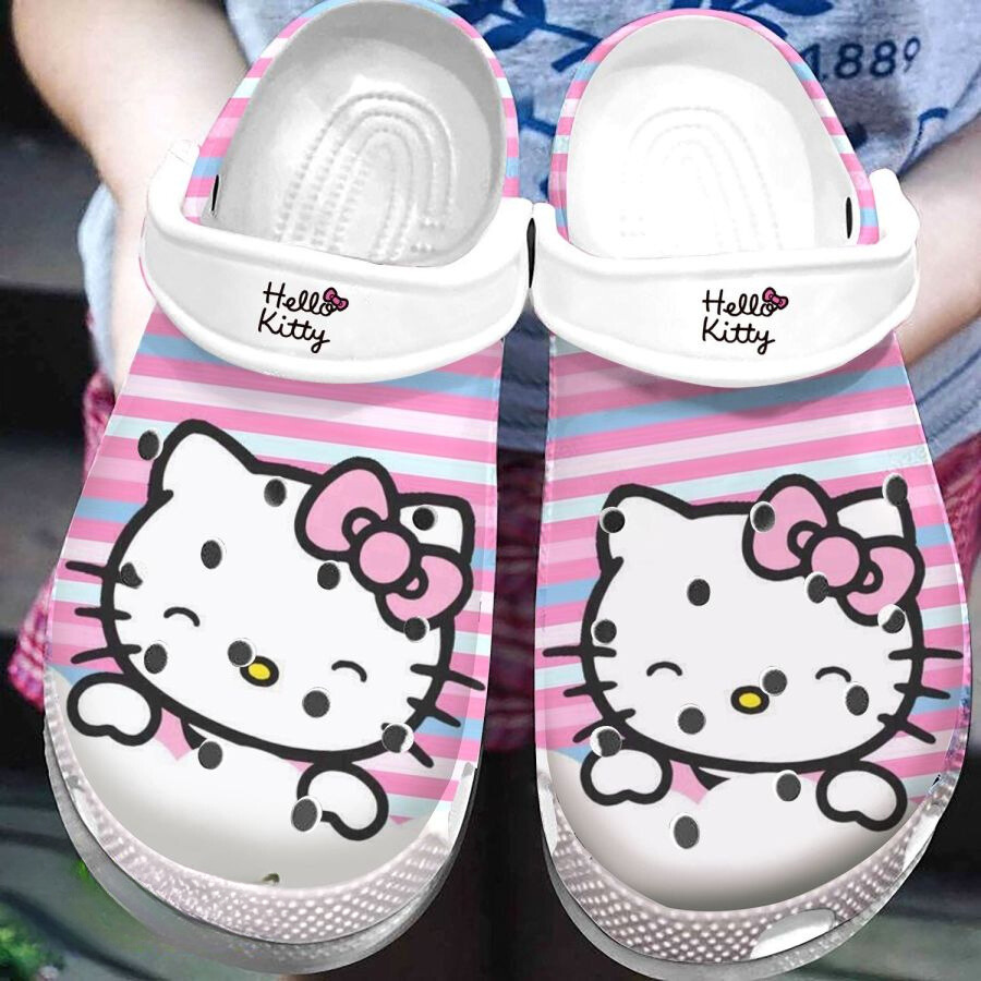 Merchidea Hello Kitty Cartoon Crocs Crocband Clogs Shoes Comfortable For Men Women and Kids