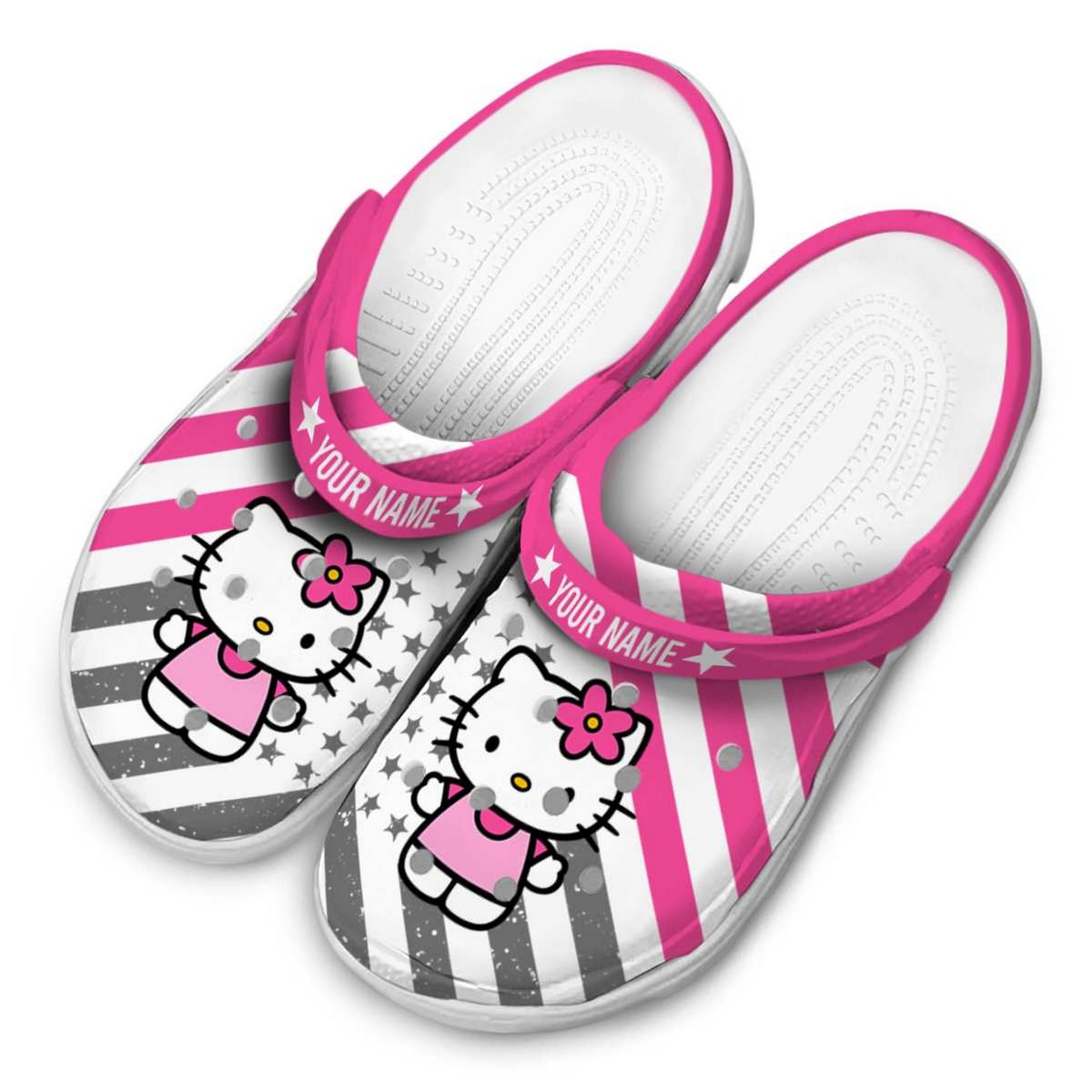 Merchidea Hello Kitty Cartoon Crocs Crocband Clogs Shoes Comfortable For Men Women and Kids