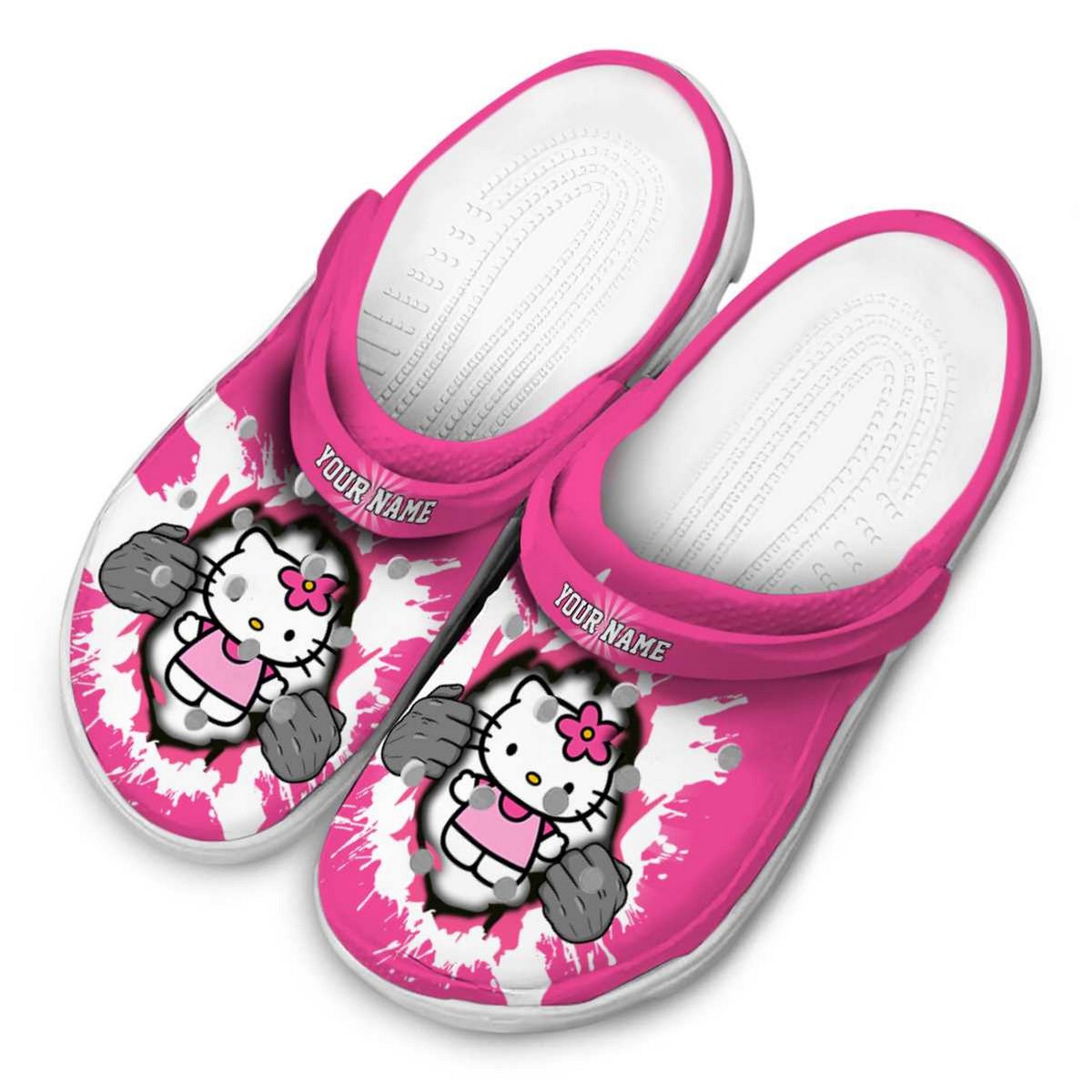 Merchidea Hello Kitty Cartoon Crocs Crocband Clogs Shoes Comfortable For Men Women and Kids