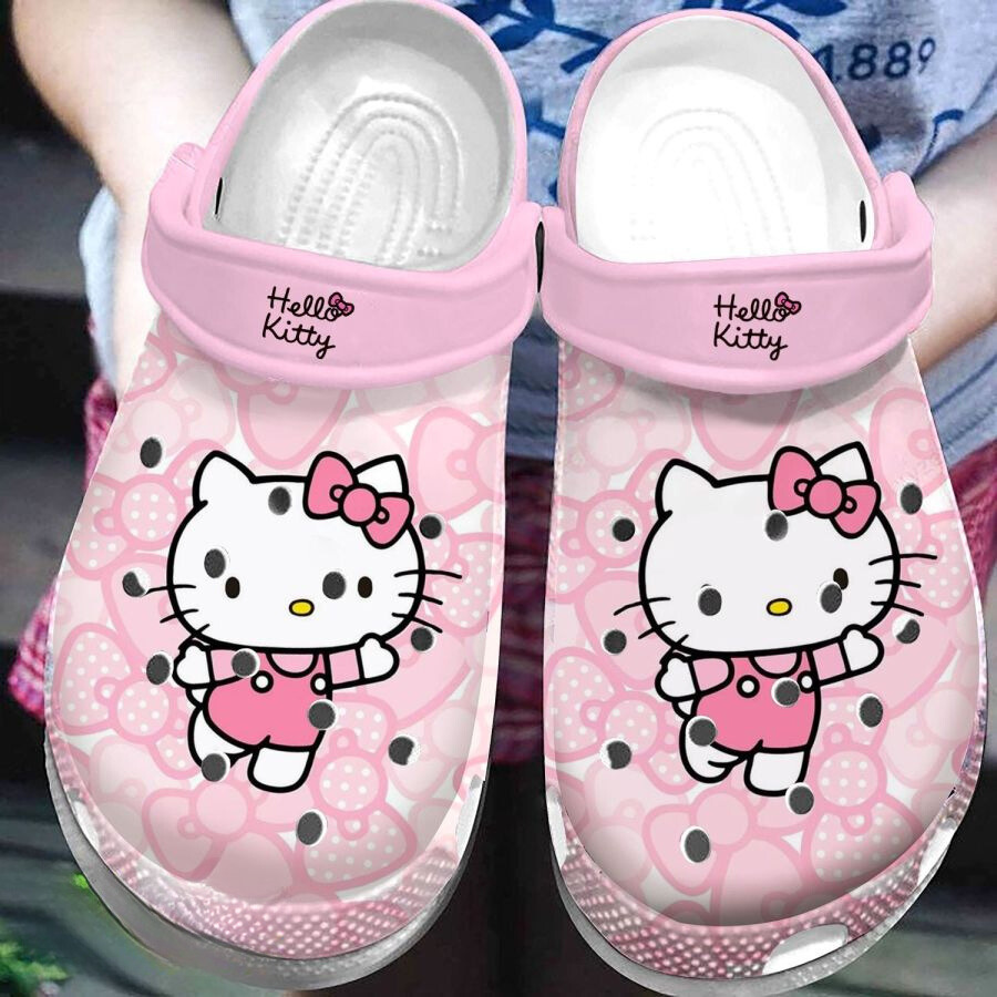 Merchidea Hello Kitty Cartoon Crocs Crocband Clogs Shoes Comfortable For Men Women and Kids