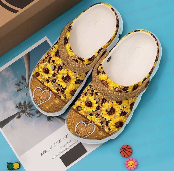 Merchidea Hippie Love Sunflower clog Shoes
