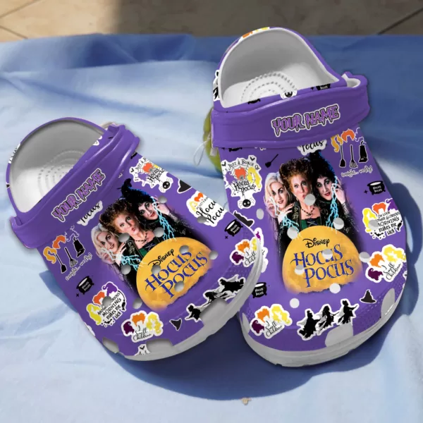 Merchidea Hocus Pocus Movie Crocs Crocband Clogs Shoes Comfortable For Men Women and Kids
