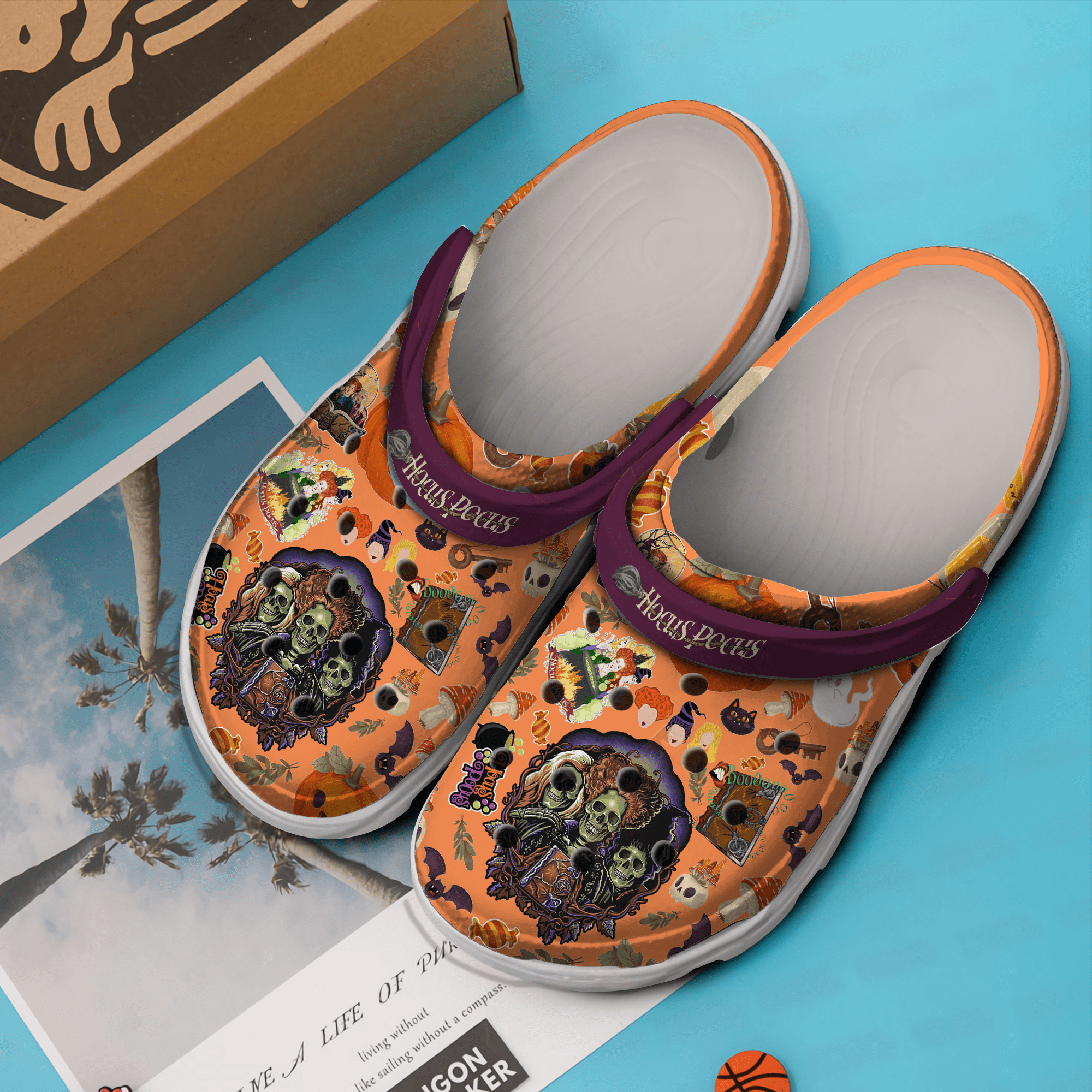 Merchidea Hocus Pocus Movie Crocs Crocband Clogs Shoes Comfortable For Men Women and Kids