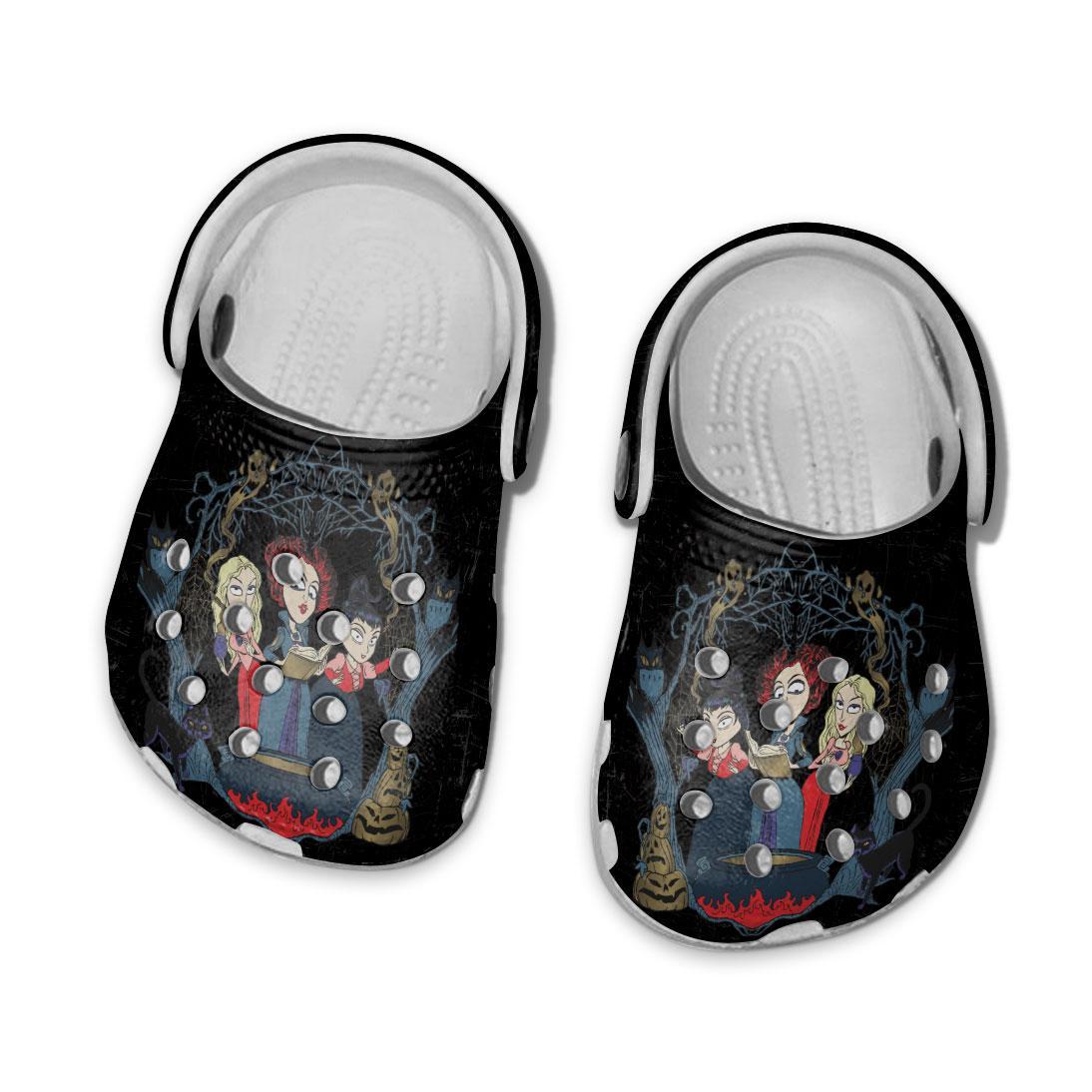 Merchidea Hocus Pocus Movie Crocs Crocband Clogs Shoes Comfortable For Men Women and Kids
