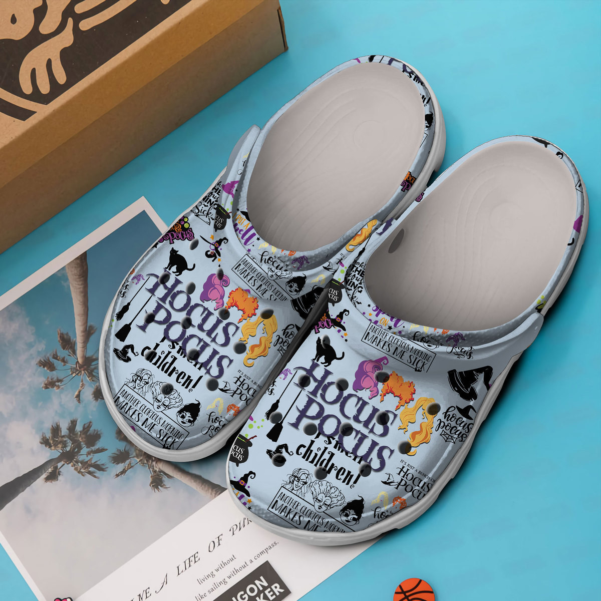 Merchidea Hocus Pocus Movie Crocs Crocband Clogs Shoes Comfortable For Men Women and Kids