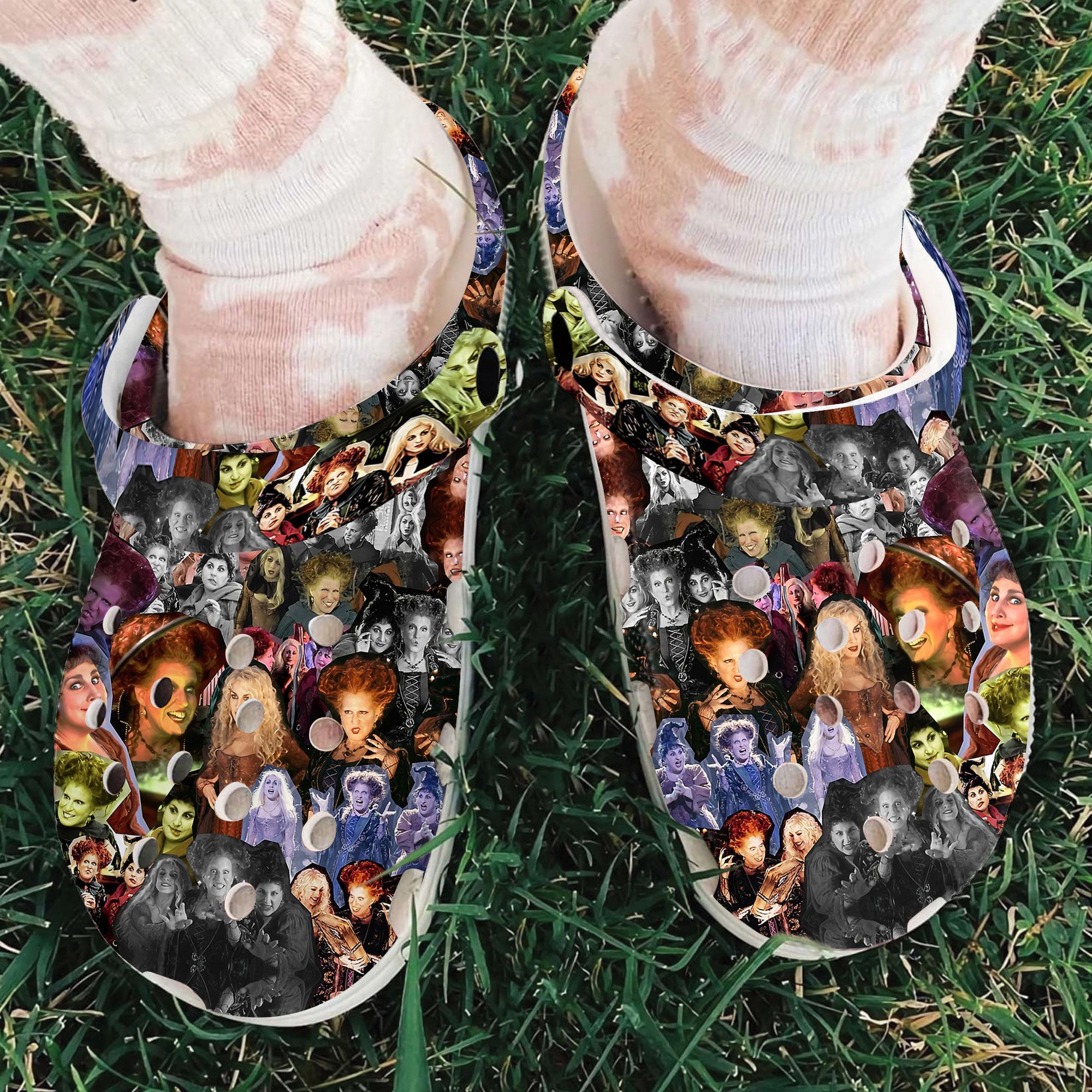 Merchidea Hocus Pocus Movie Crocs Crocband Clogs Shoes Comfortable For Men Women and Kids