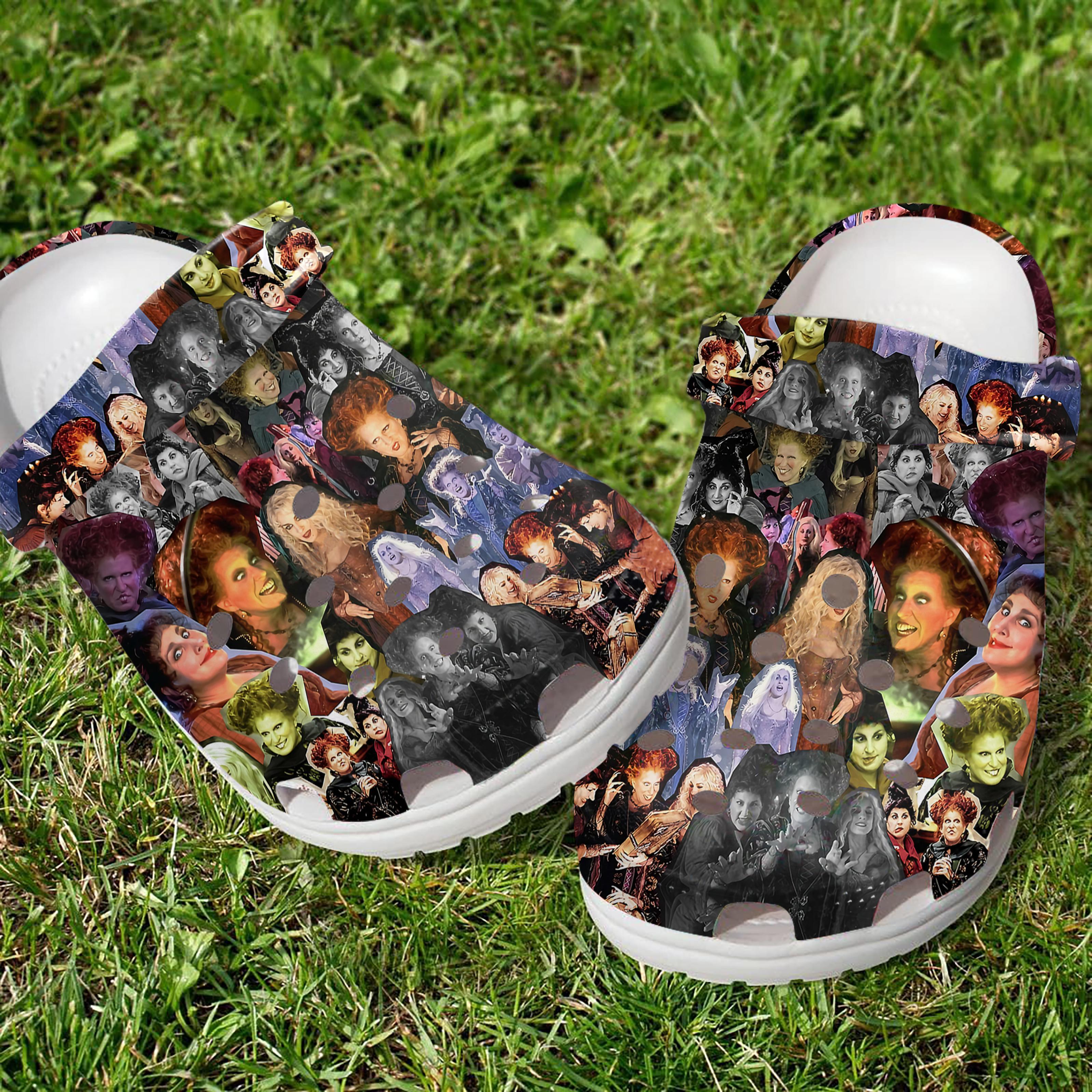 Merchidea Hocus Pocus Movie Crocs Crocband Clogs Shoes Comfortable For Men Women and Kids