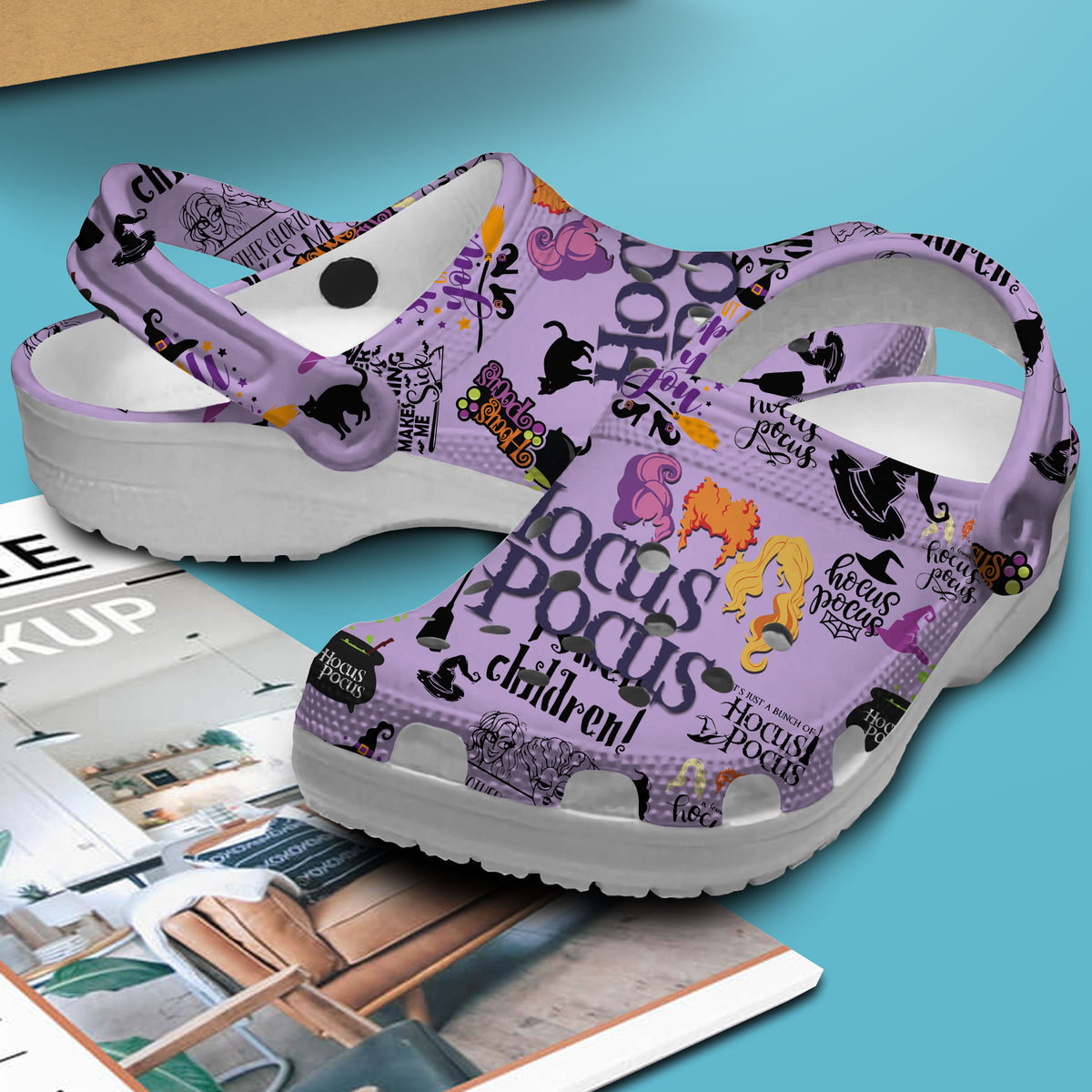 Merchidea Hocus Pocus Movie Crocs Crocband Clogs Shoes Comfortable For Men Women and Kids