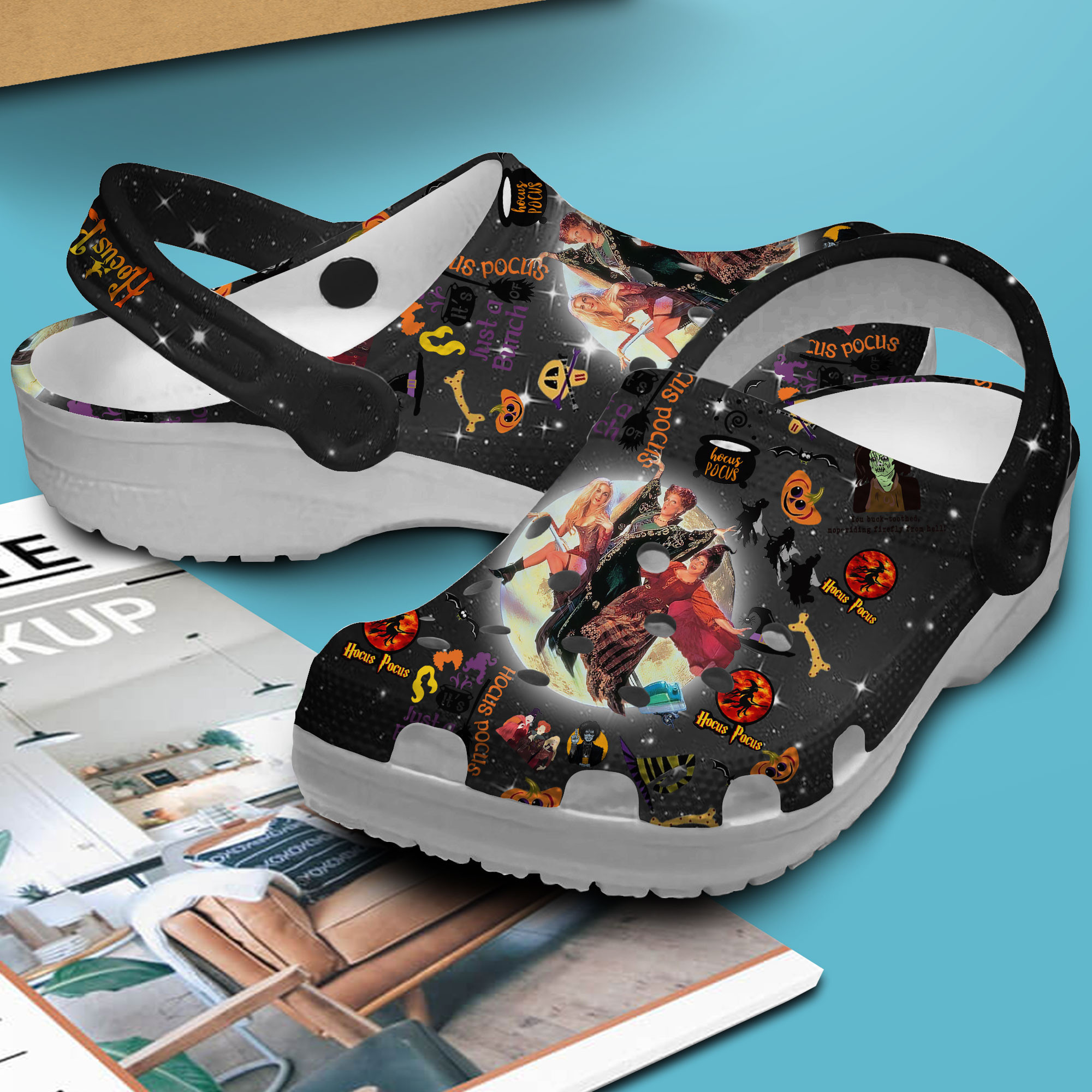 Merchidea Hocus Pocus Movie Crocs Crocband Clogs Shoes Comfortable For Men Women and Kids