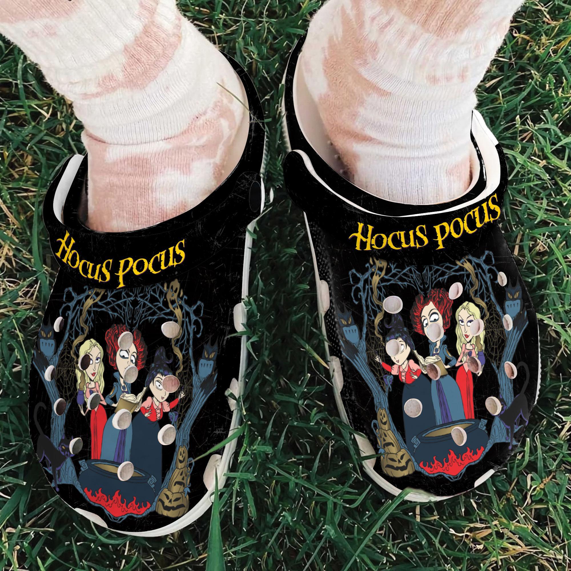 Merchidea Hocus Pocus Movie Crocs Crocband Clogs Shoes Comfortable For Men Women and Kids
