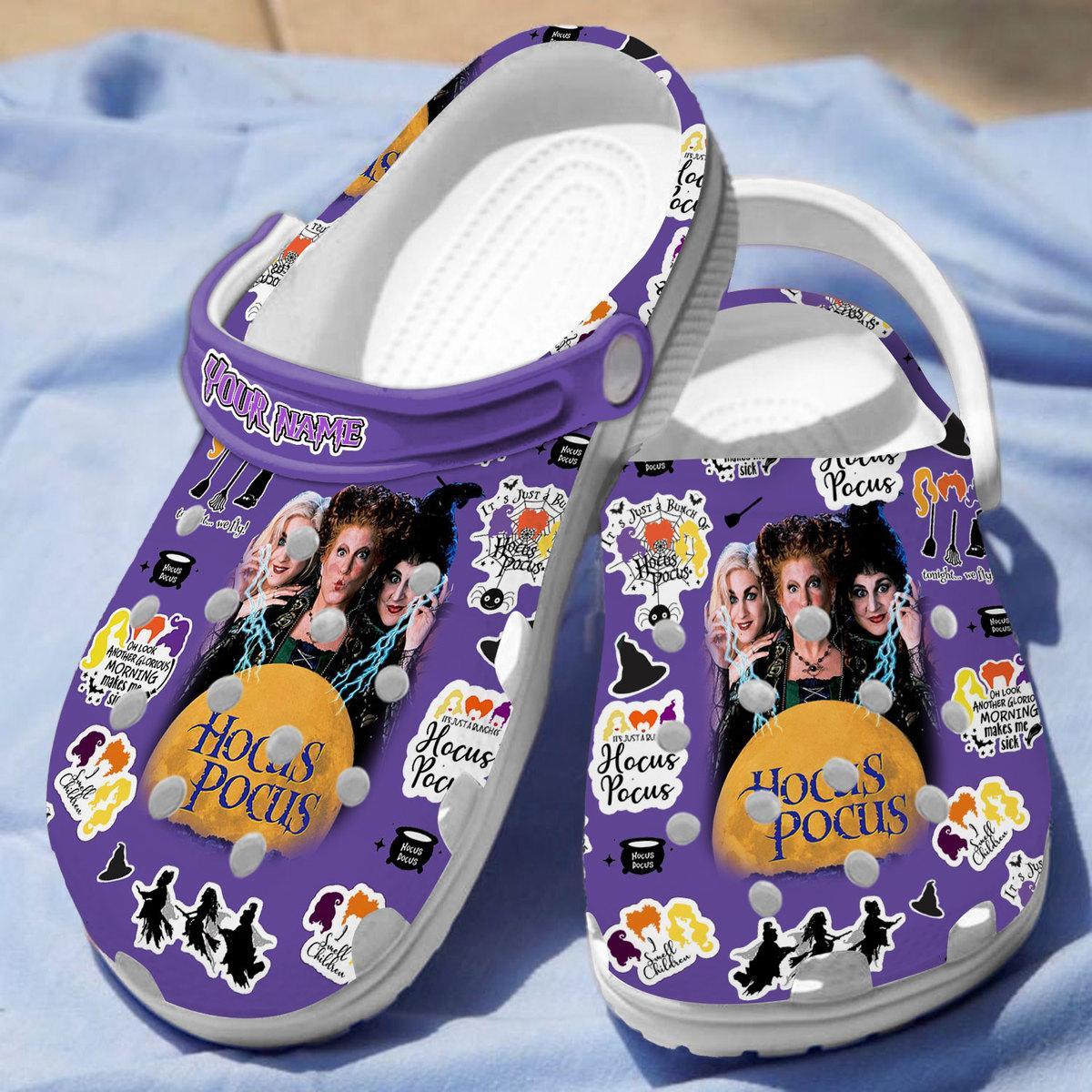 Merchidea Hocus Pocus Movie Crocs Crocband Clogs Shoes Comfortable For Men Women and Kids